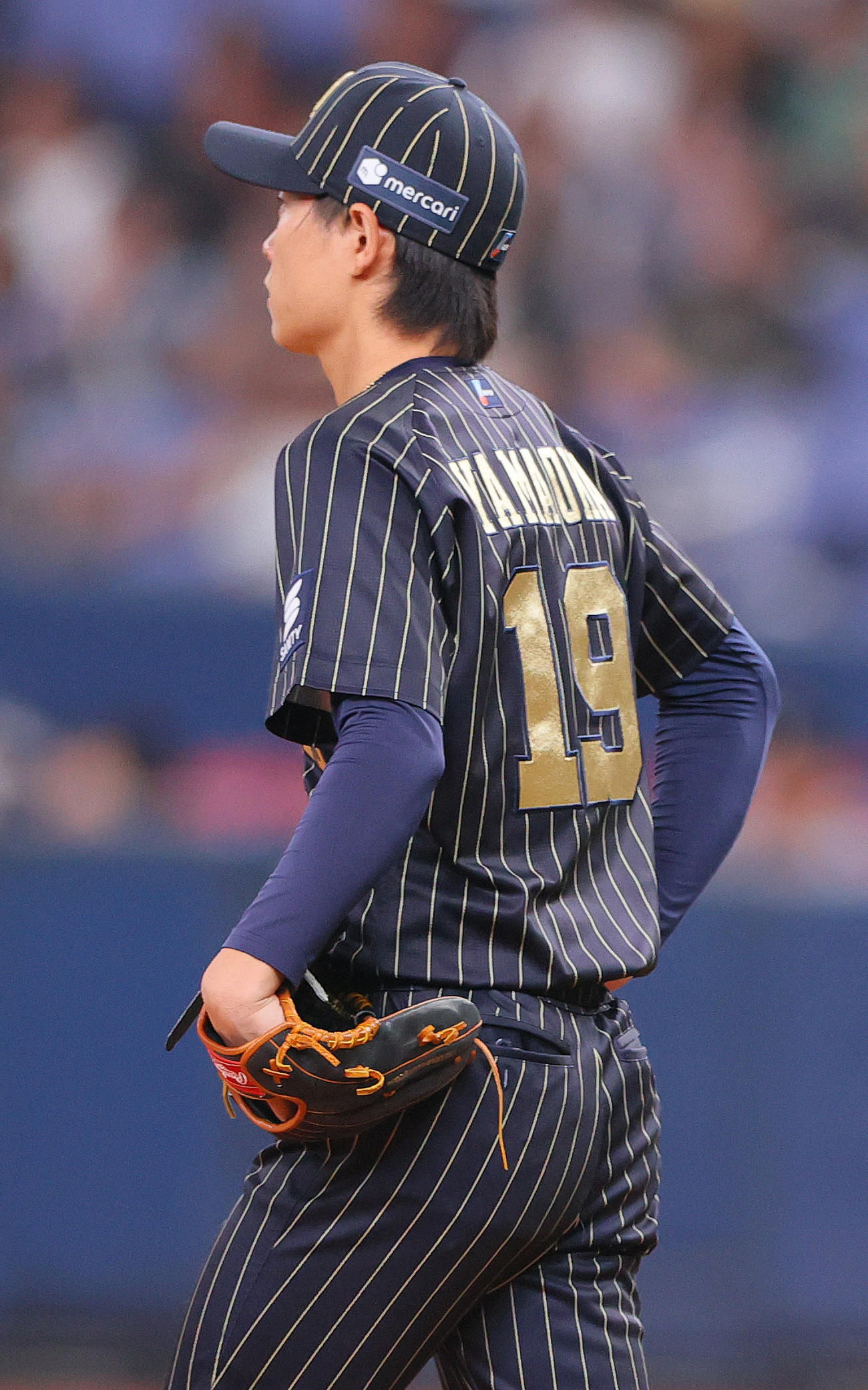 7月8日　オリックス対楽天　6回表楽天2死満塁、山岡は辰己に右越え満塁本塁打を浴びる