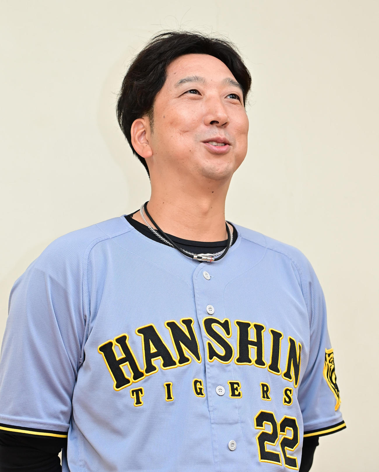 前半戦を総括する阪神藤川監督（撮影・清水貴仁）