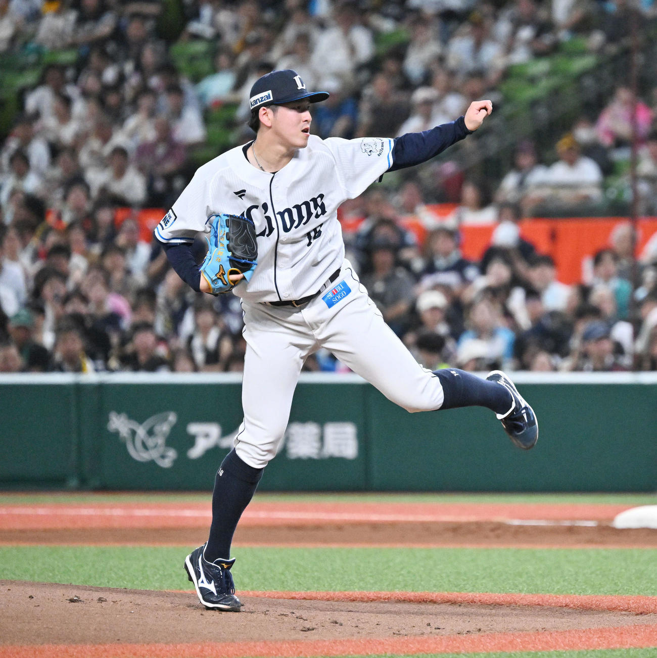 西武対ソフトバンク　西武先発の隅田（撮影・滝沢徹郎）