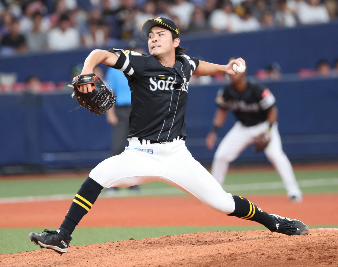 10日オリックス戦に登板し1回無失点に抑えた大野稼頭央