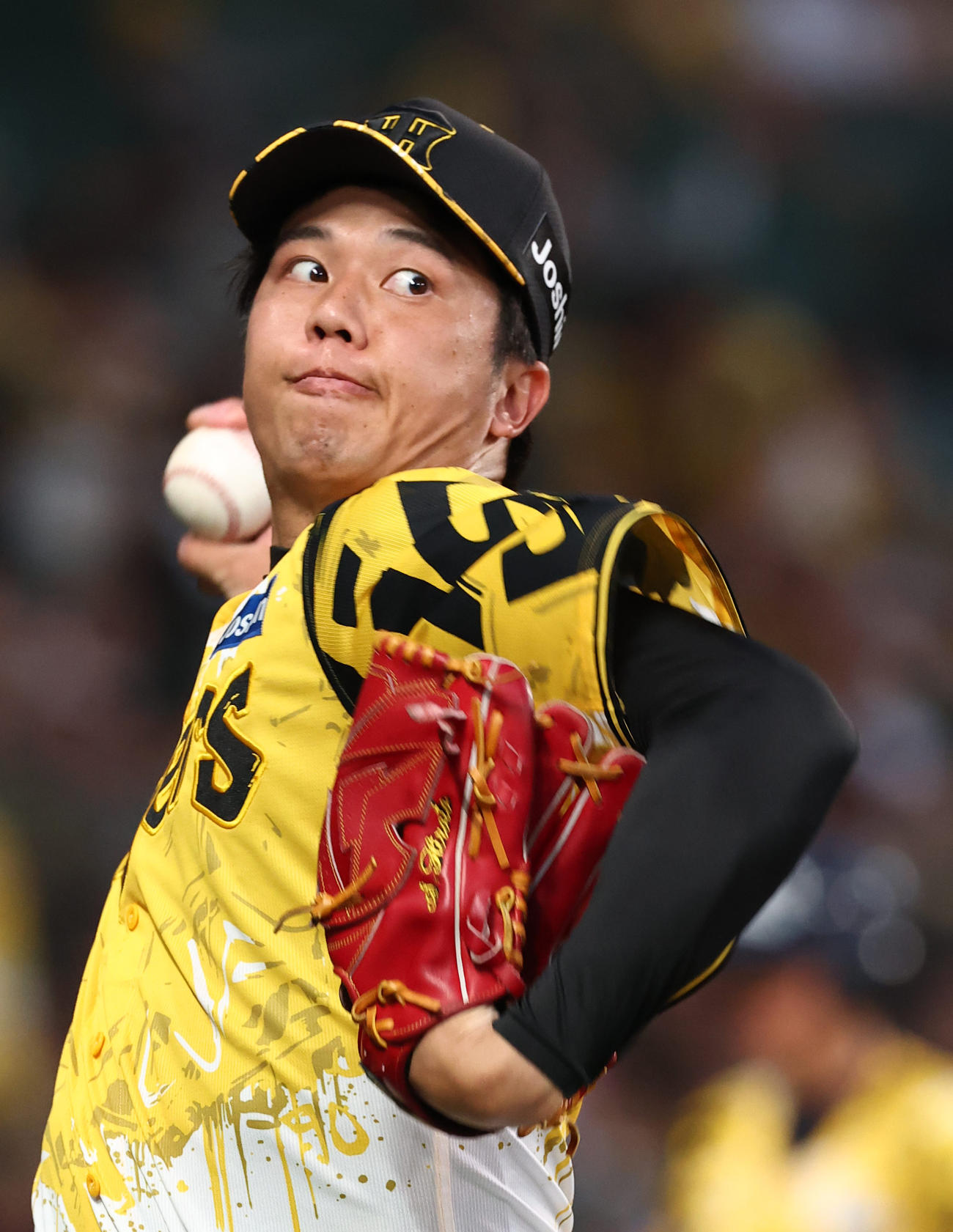 阪神才木浩人（2025年7月16日撮影）