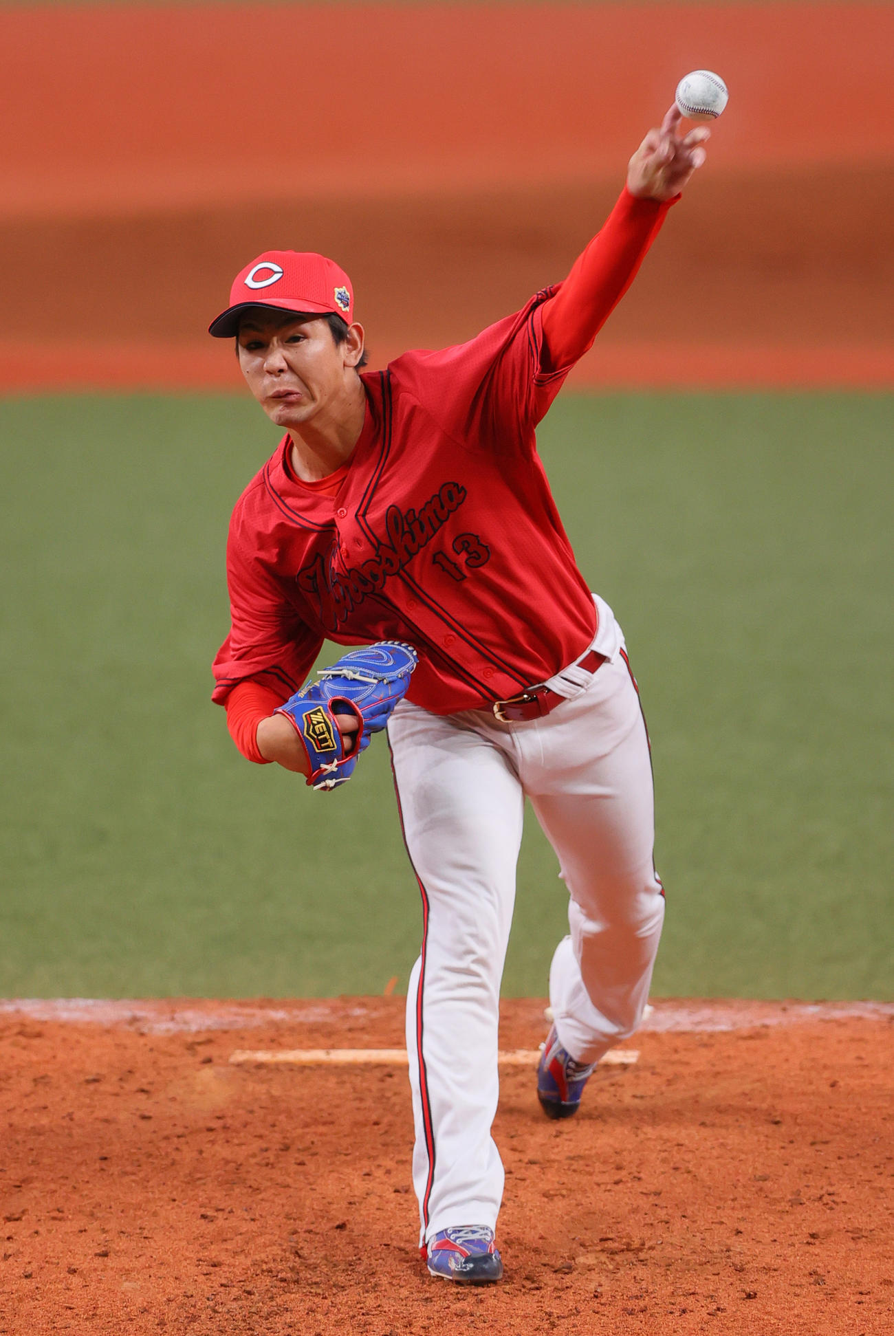 全パ対全セ　5回裏に登板する森浦（撮影・上山淳一）