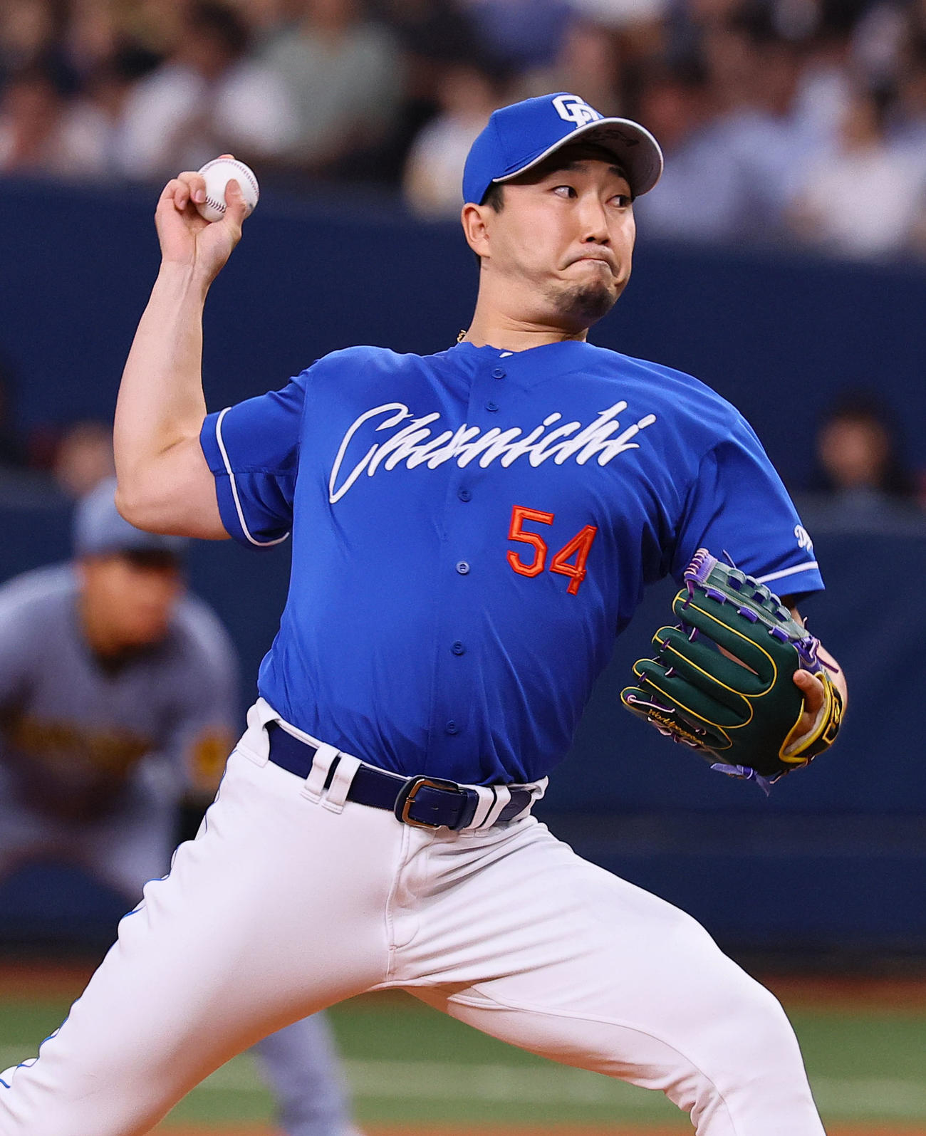 全パ対全セ　6回、登板した全セ藤嶋（撮影・藤尾明華）