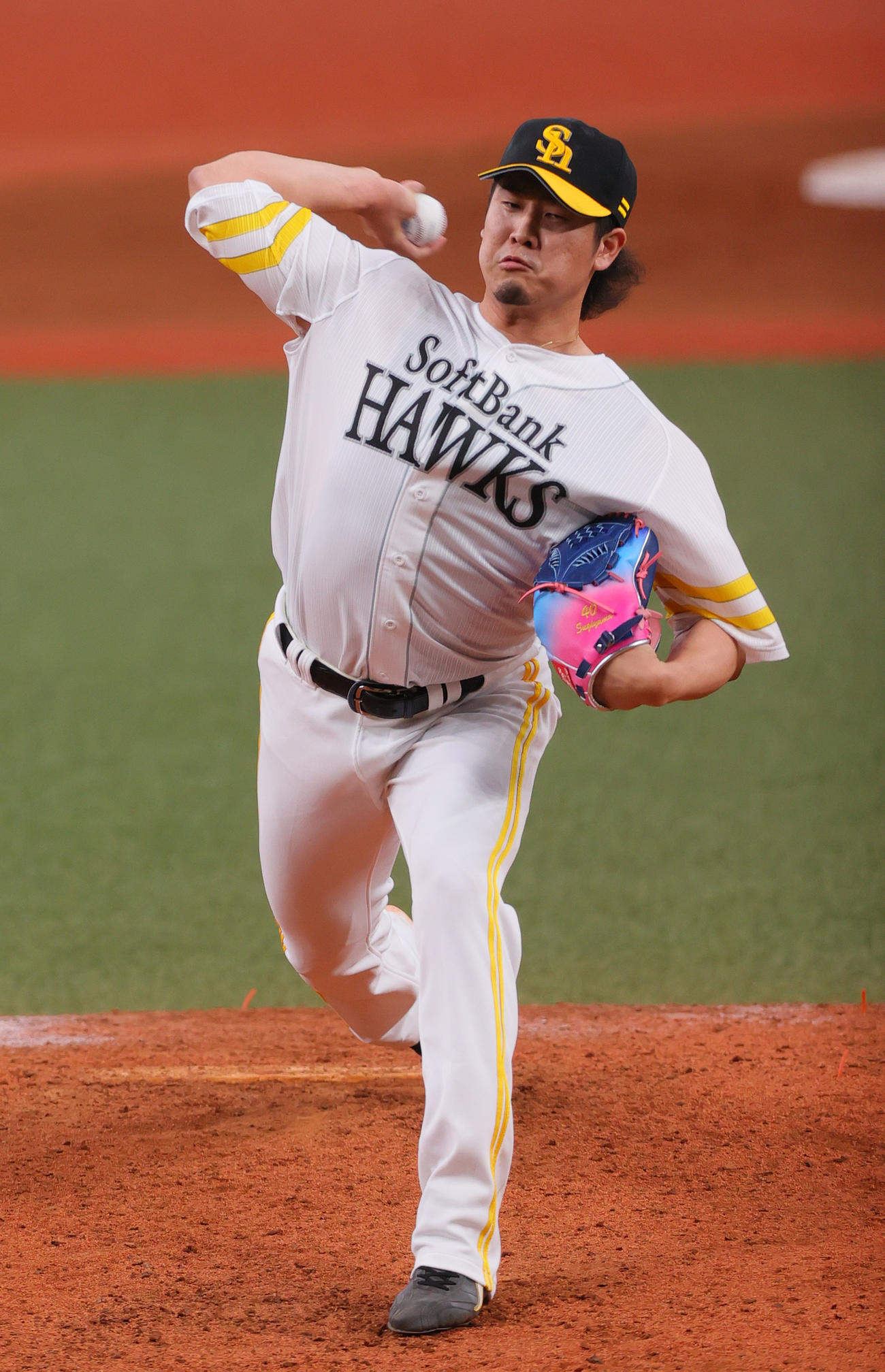 全パ対全セ　9回表に登板する全パ杉山（撮影・上山淳一）