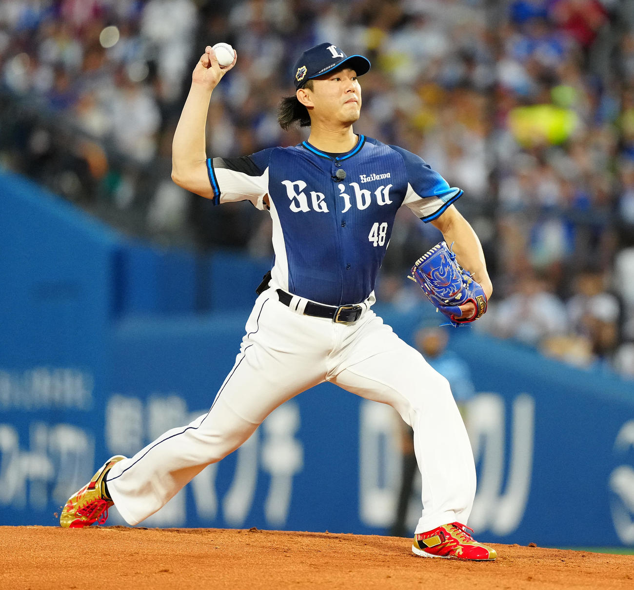 全セ対全パ　先発し力投する全パ今井（撮影・鈴木みどり）