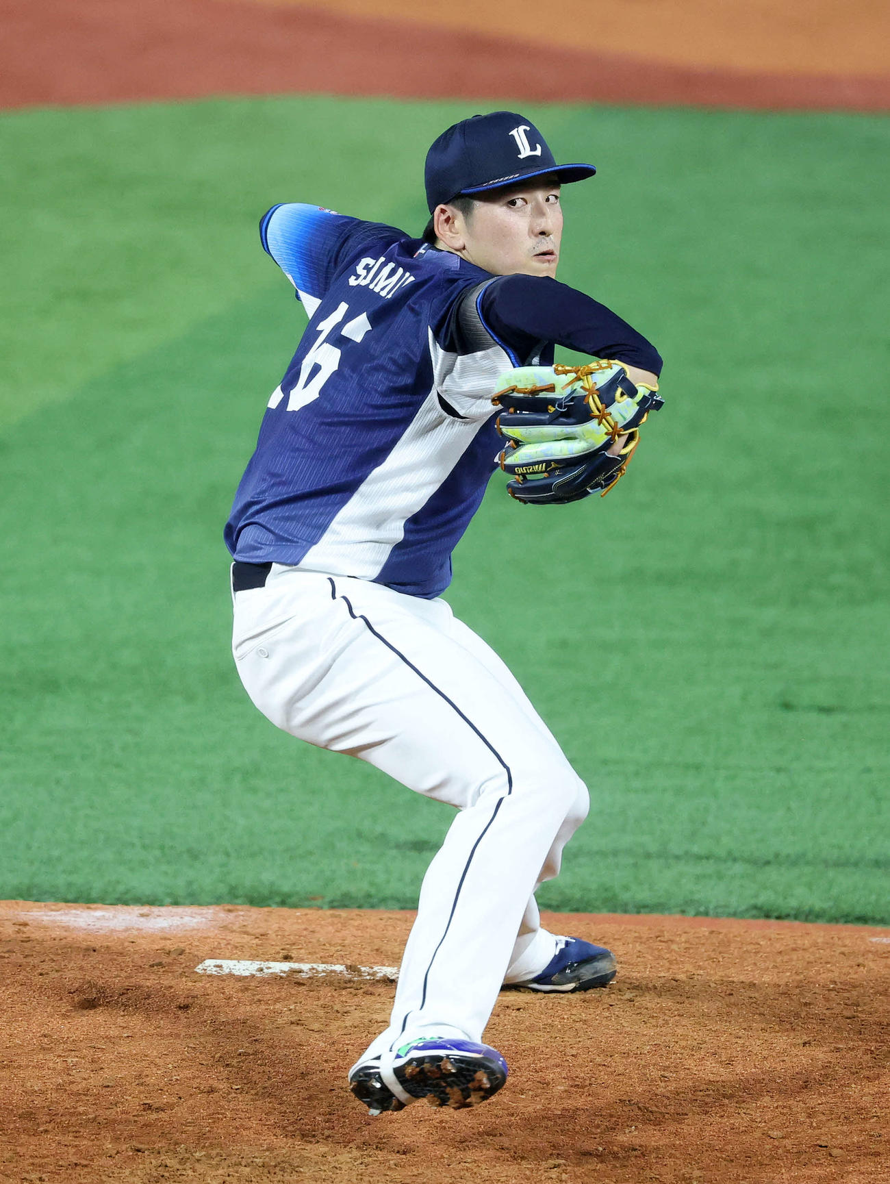 全セ対全パ　力投する全パ隅田（撮影・鈴木正人）