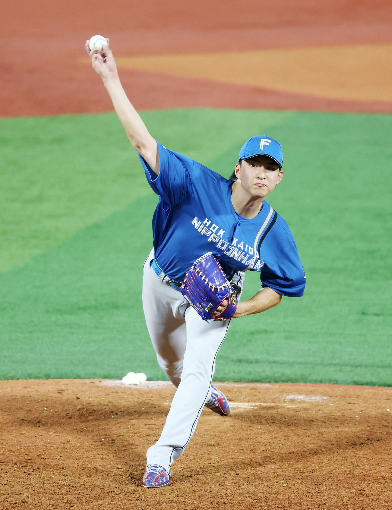全セ対全パ　力投する全パ達（撮影・鈴木正人）