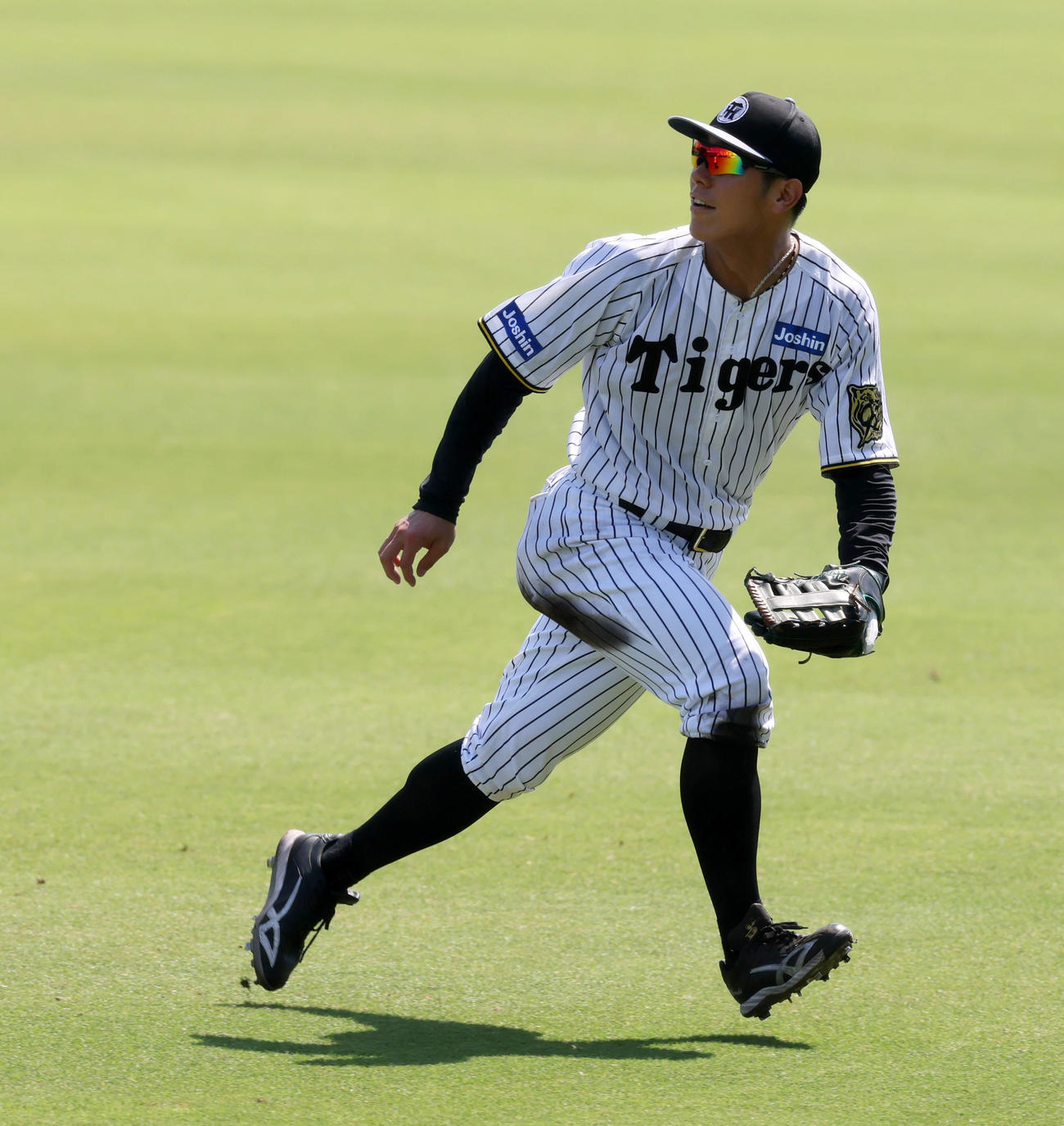 2軍残留練習に参加する豊田（2025年7月13日撮影）