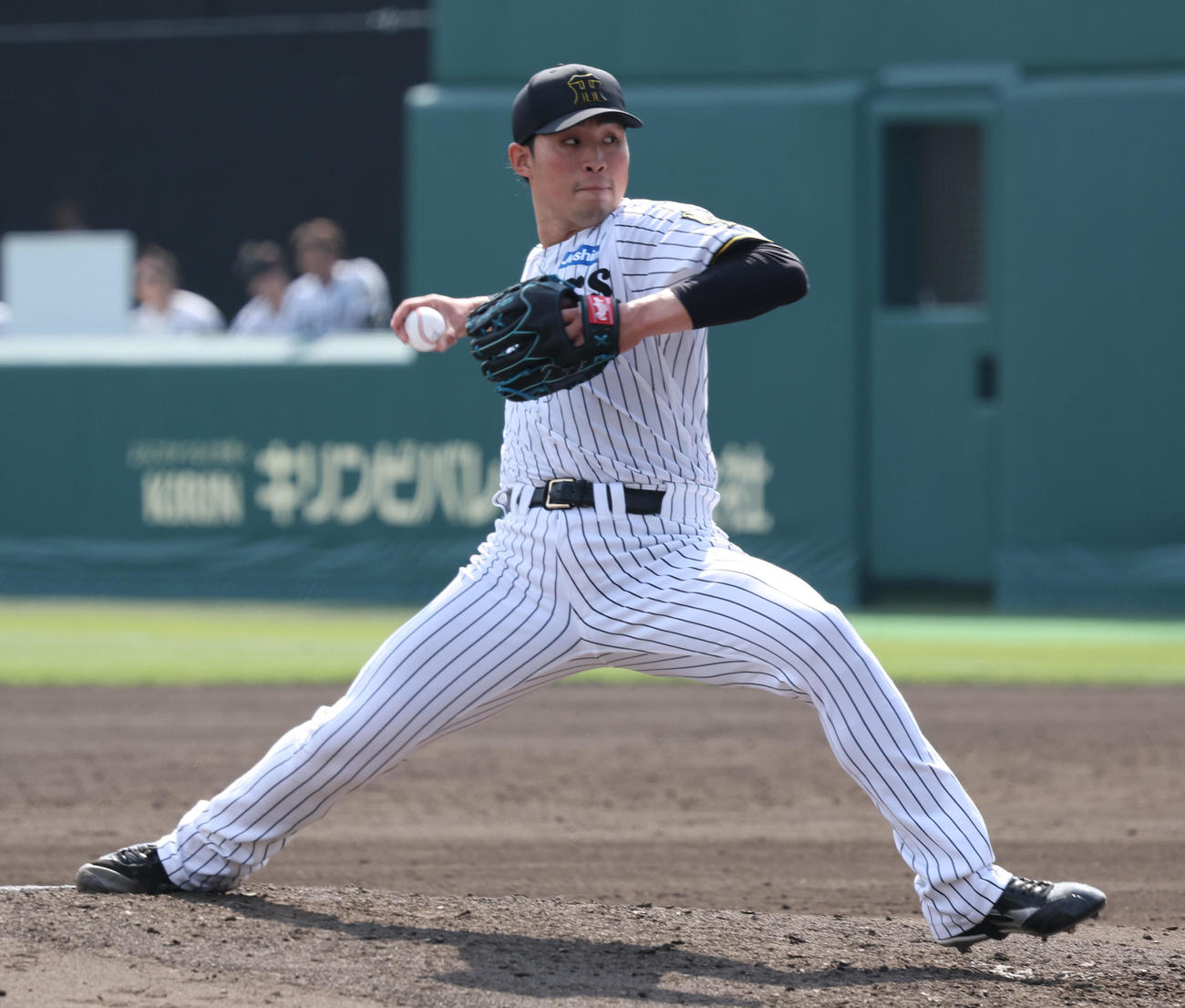 阪神佐藤蓮（2025年4月18日撮影）