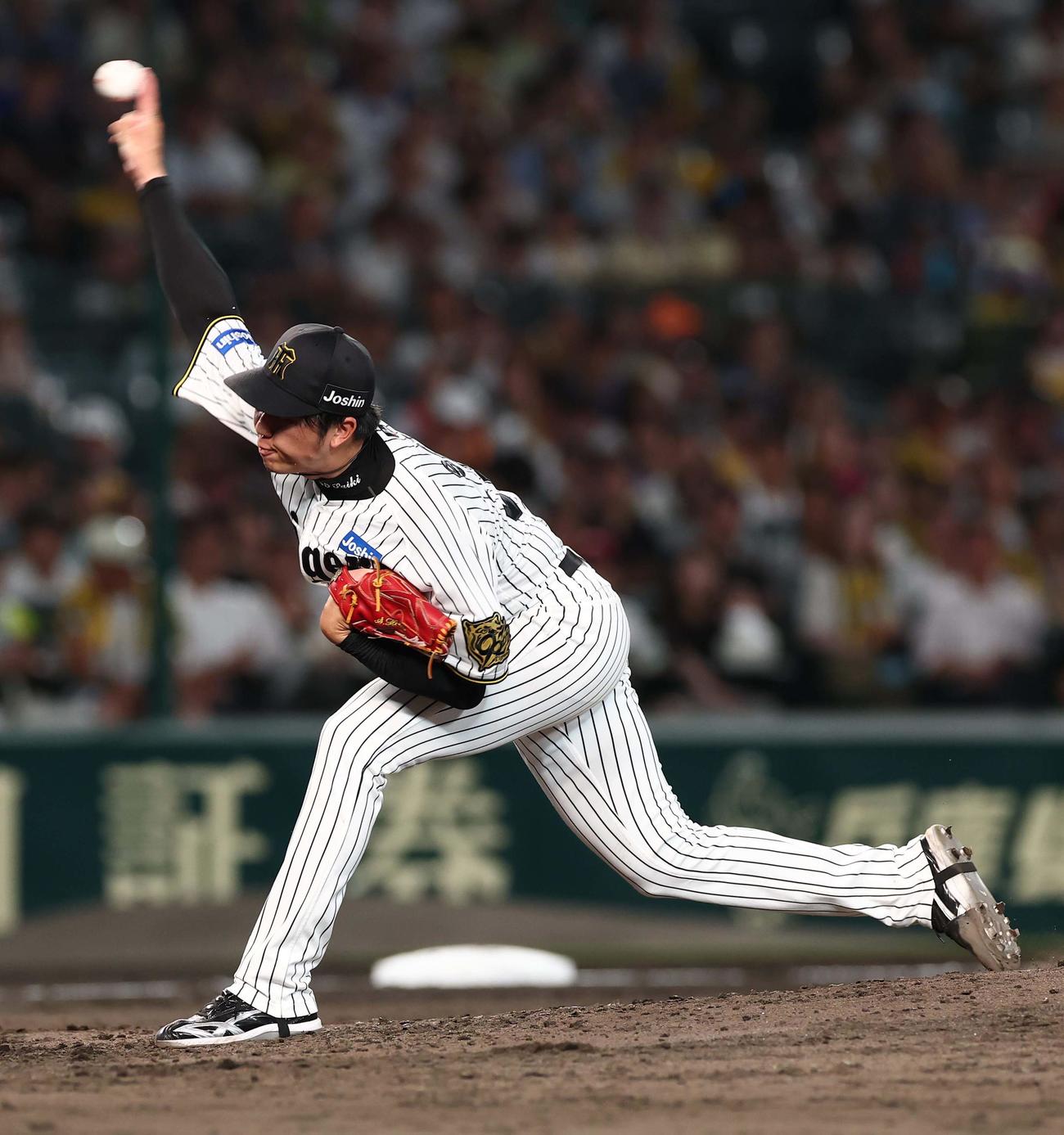 阪神対DeNA　阪神先発の才木（撮影・上田博志）