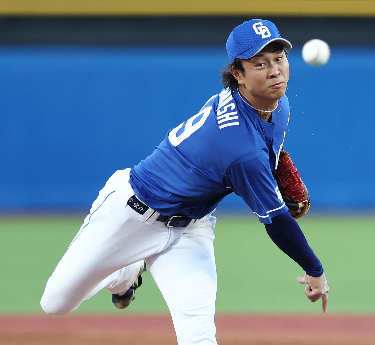 ヤクルト対中日　中日先発の高橋宏（撮影・河田真司）