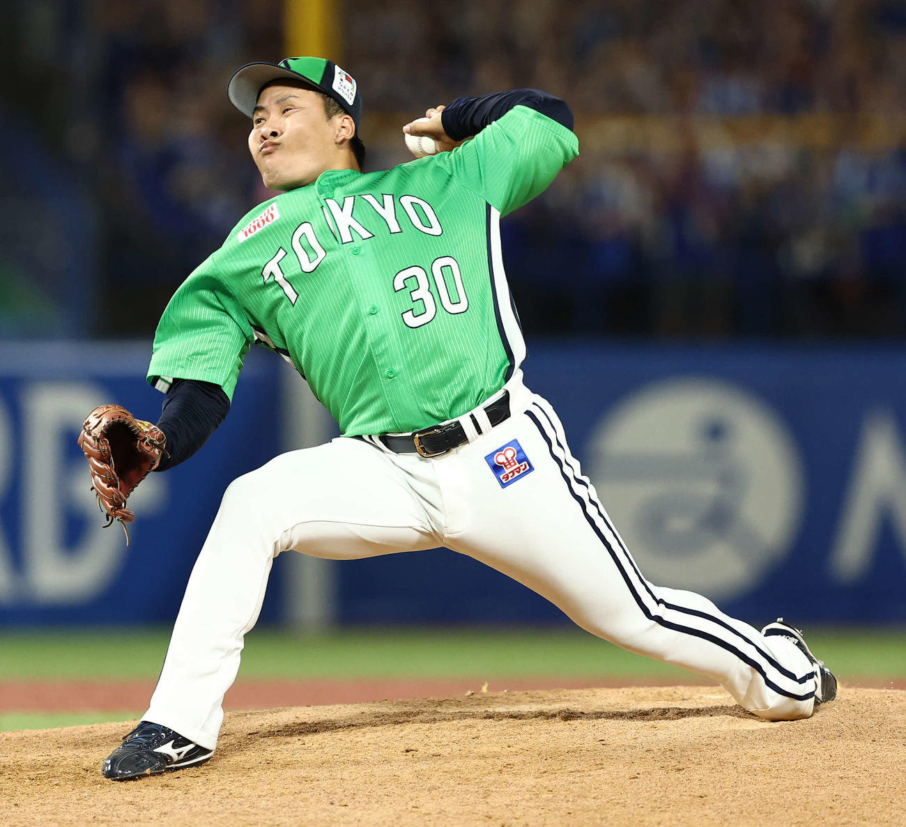 ヤクルト対中日　7回表、2番手で登板する荘司（撮影・河田真司）