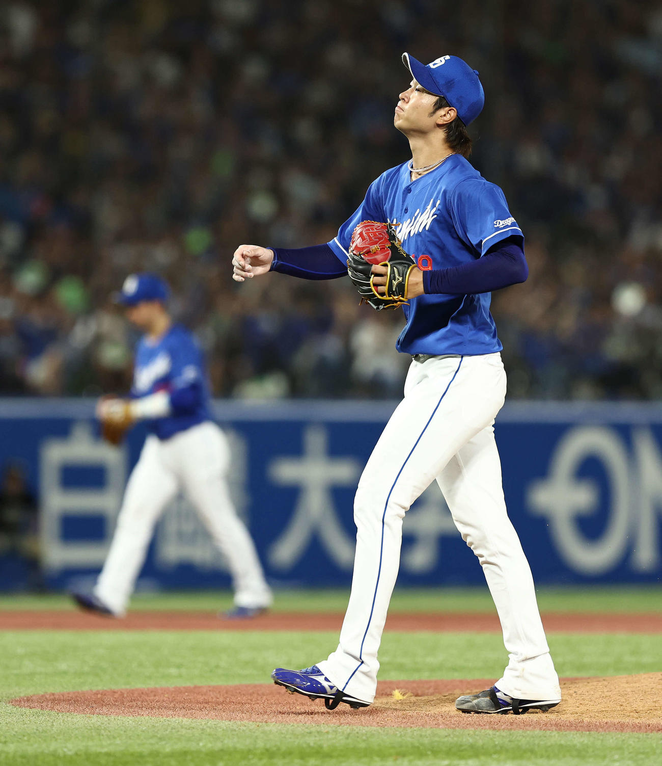 ヤクルト対中日　6回裏を抑える高橋宏（撮影・河田真司）