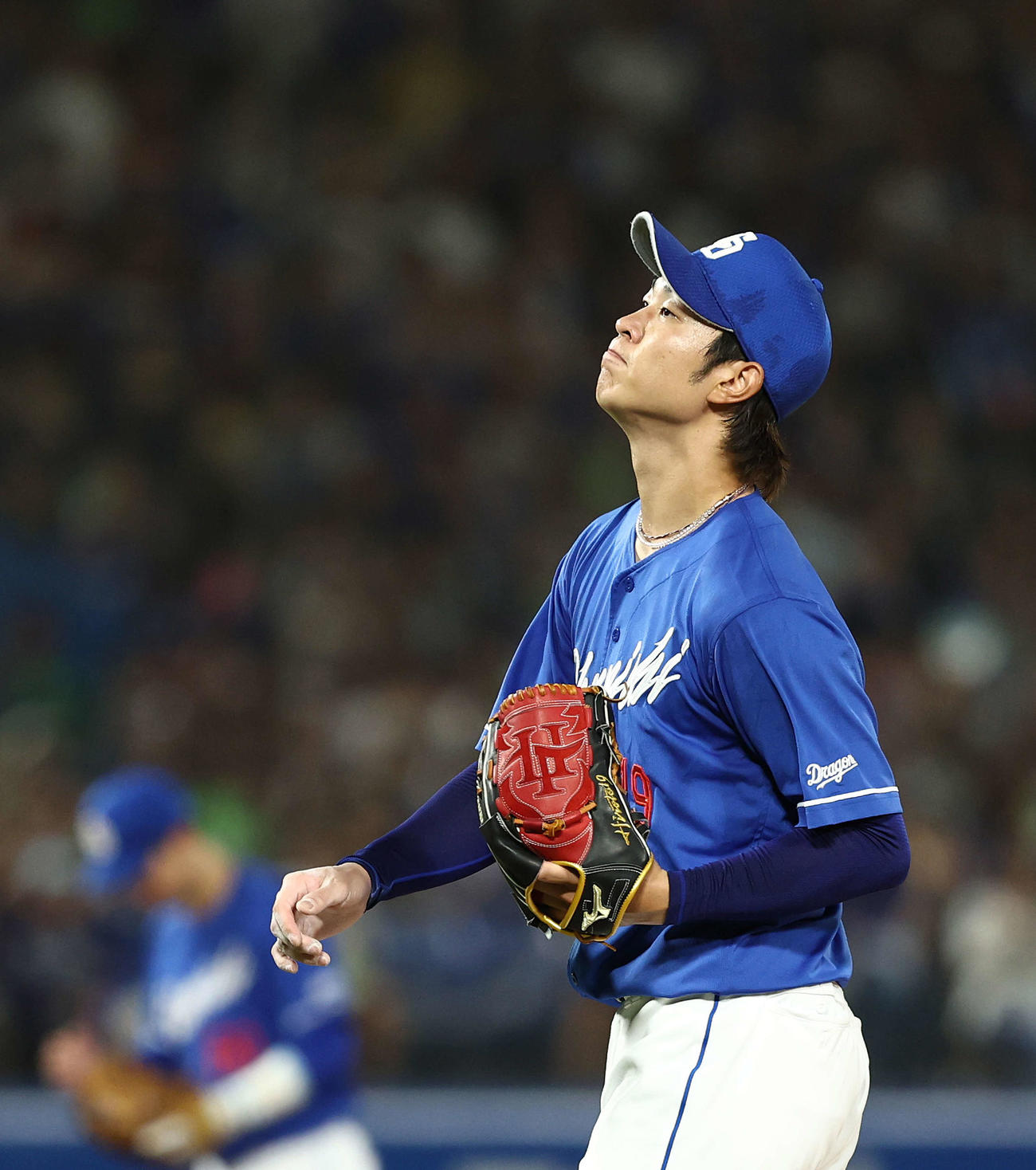 ヤクルト対中日　6回裏を抑える高橋宏（撮影・河田真司）
