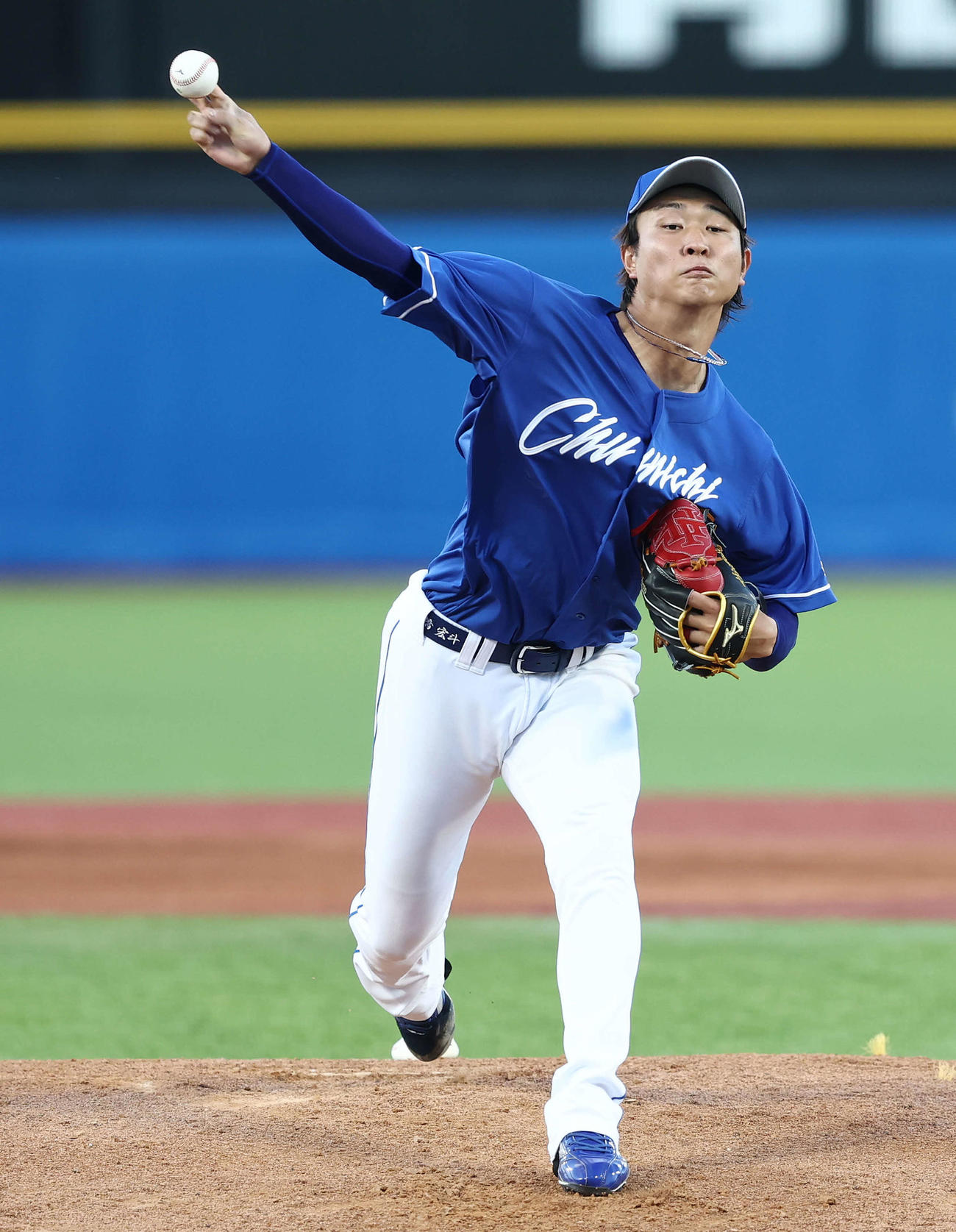 ヤクルト対中日　中日先発の高橋宏（撮影・河田真司）