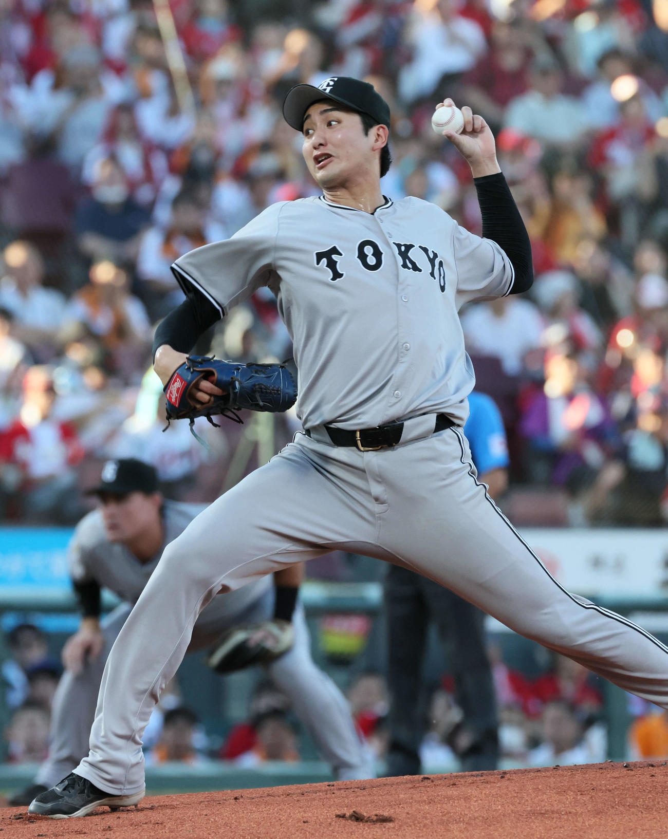 広島対巨人　巨人先発の横川（撮影・加藤孝規）