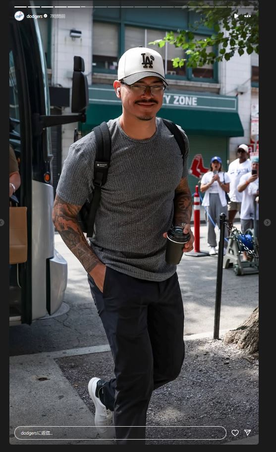 ドジャース公式インスタグラムから