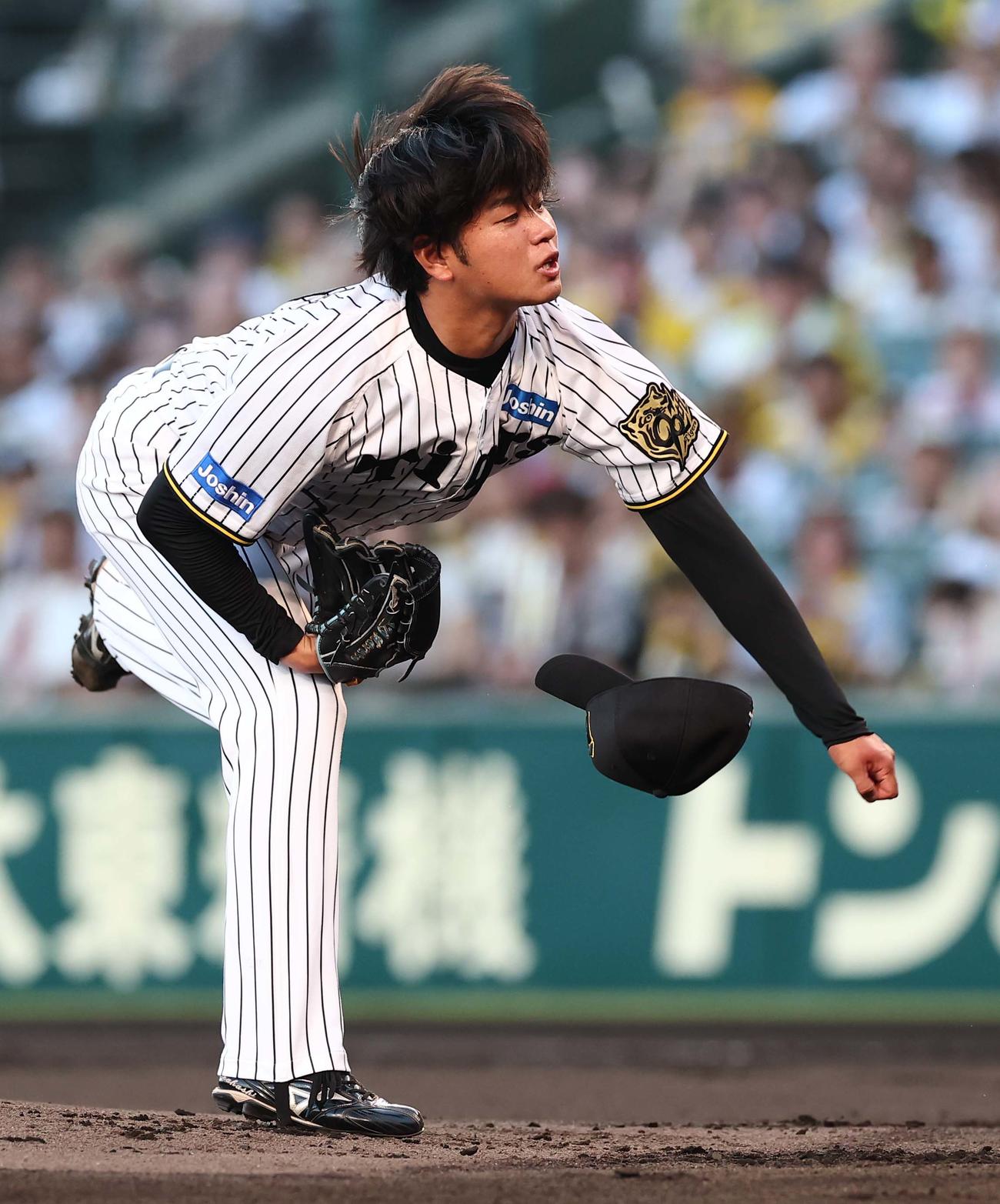 阪神対DeNA　阪神先発の高橋（撮影・上田博志）
