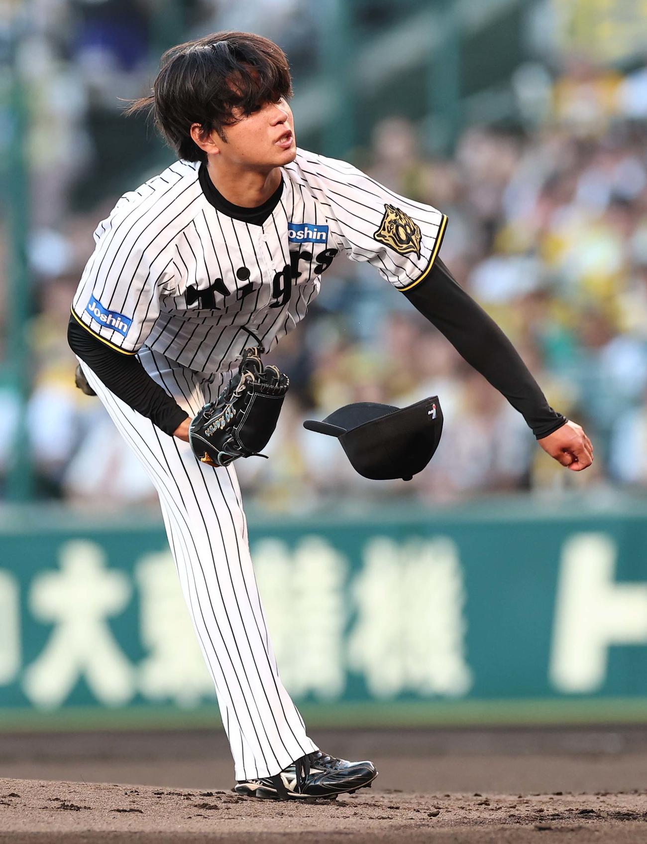 阪神対DeNA　阪神先発の高橋（撮影・上田博志）