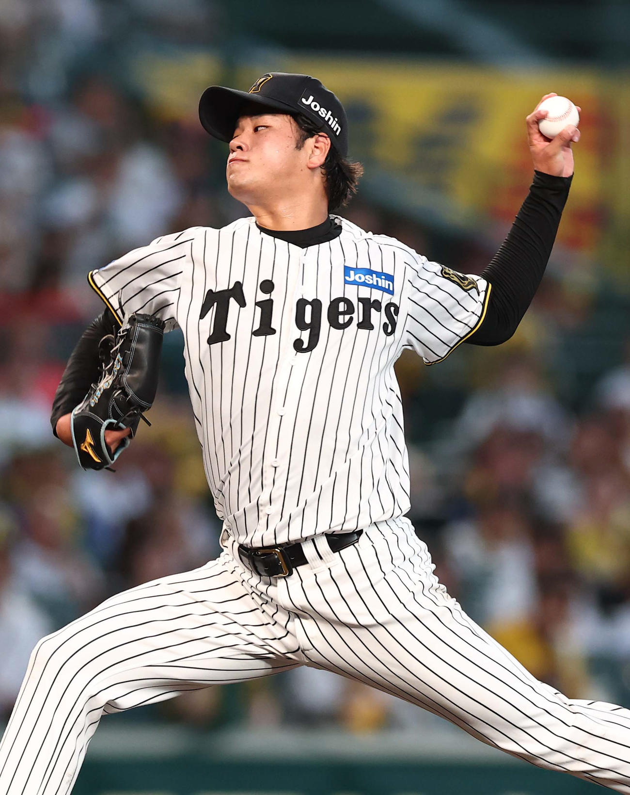 阪神対DeNA　阪神先発の高橋（撮影・上田博志）