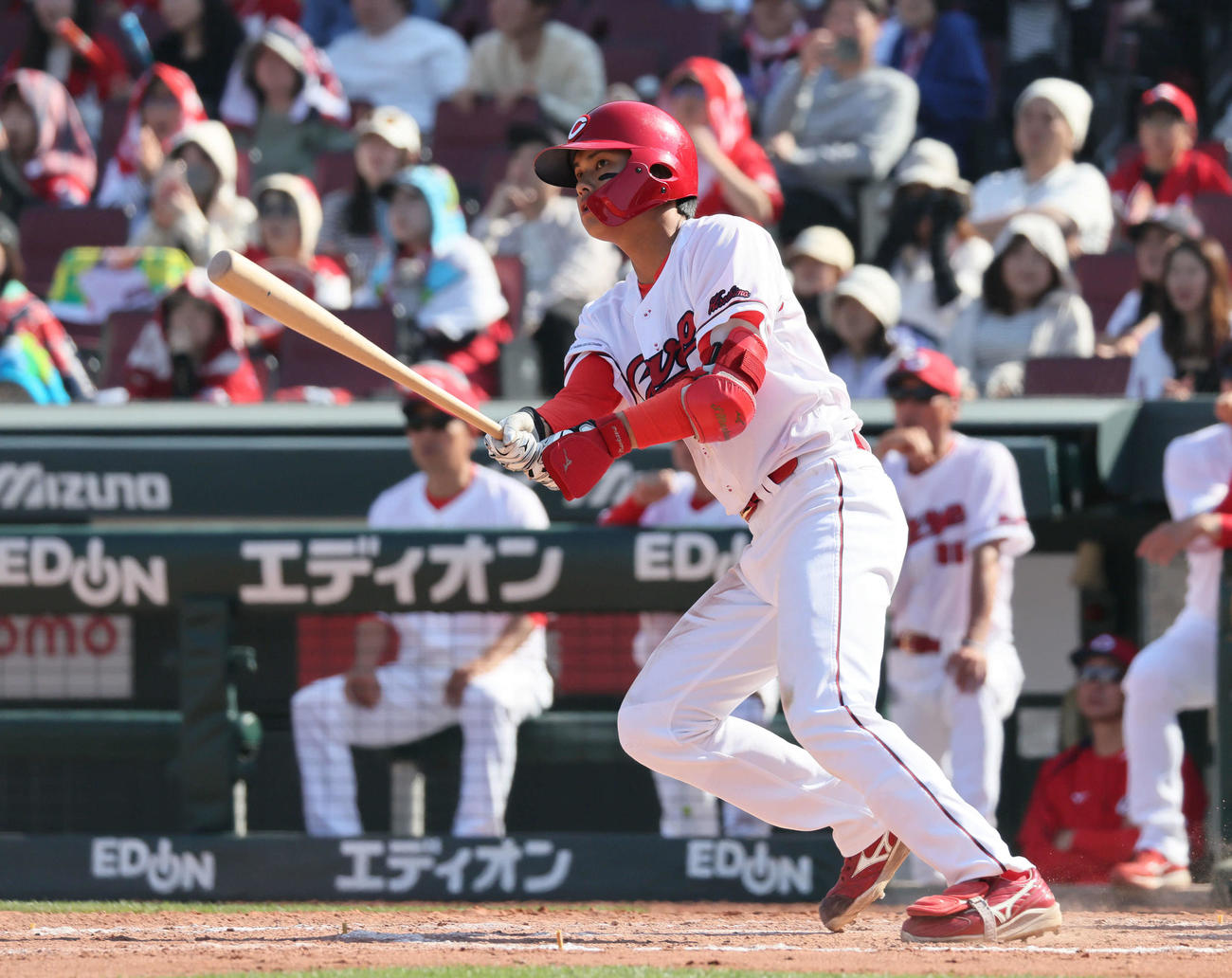広島前川誠太（2025年4月26日撮影）
