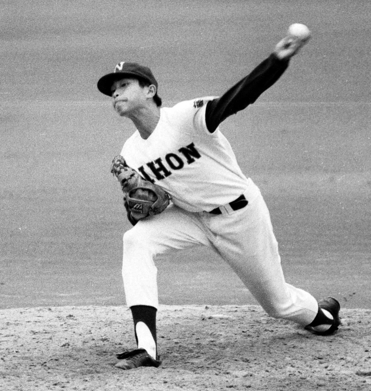 日大藤沢時代の山本昌広（1982年撮影）