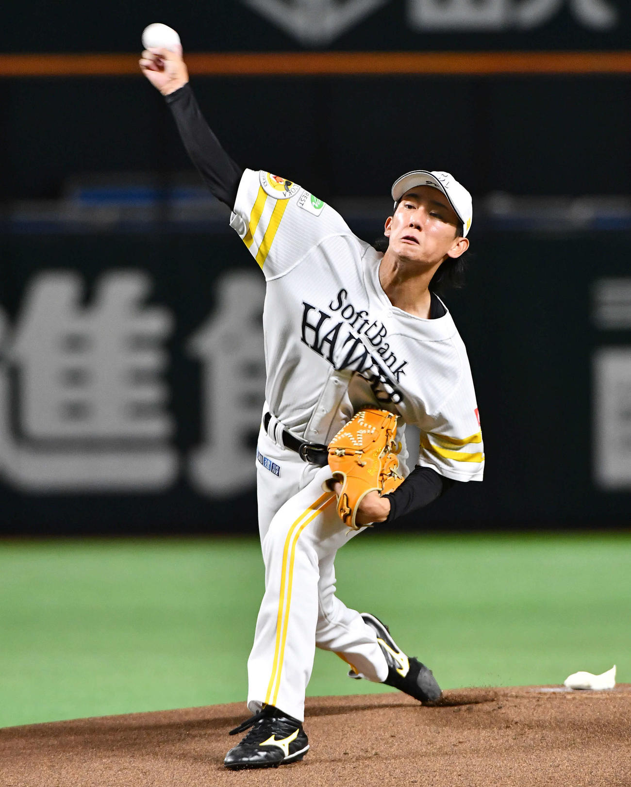 ソフトバンク大津亮介（2025年7月28日撮影）
