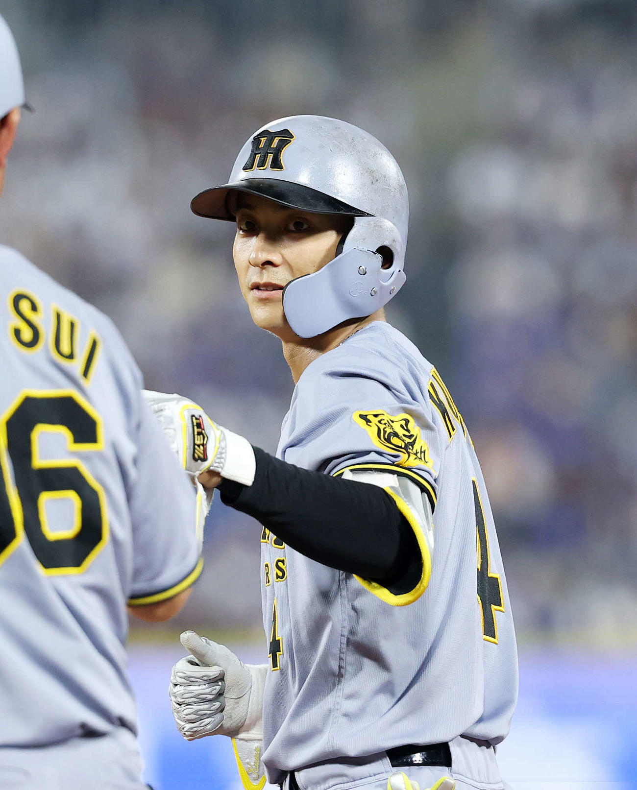 阪神熊谷敬宥（2025年7月5日撮影）