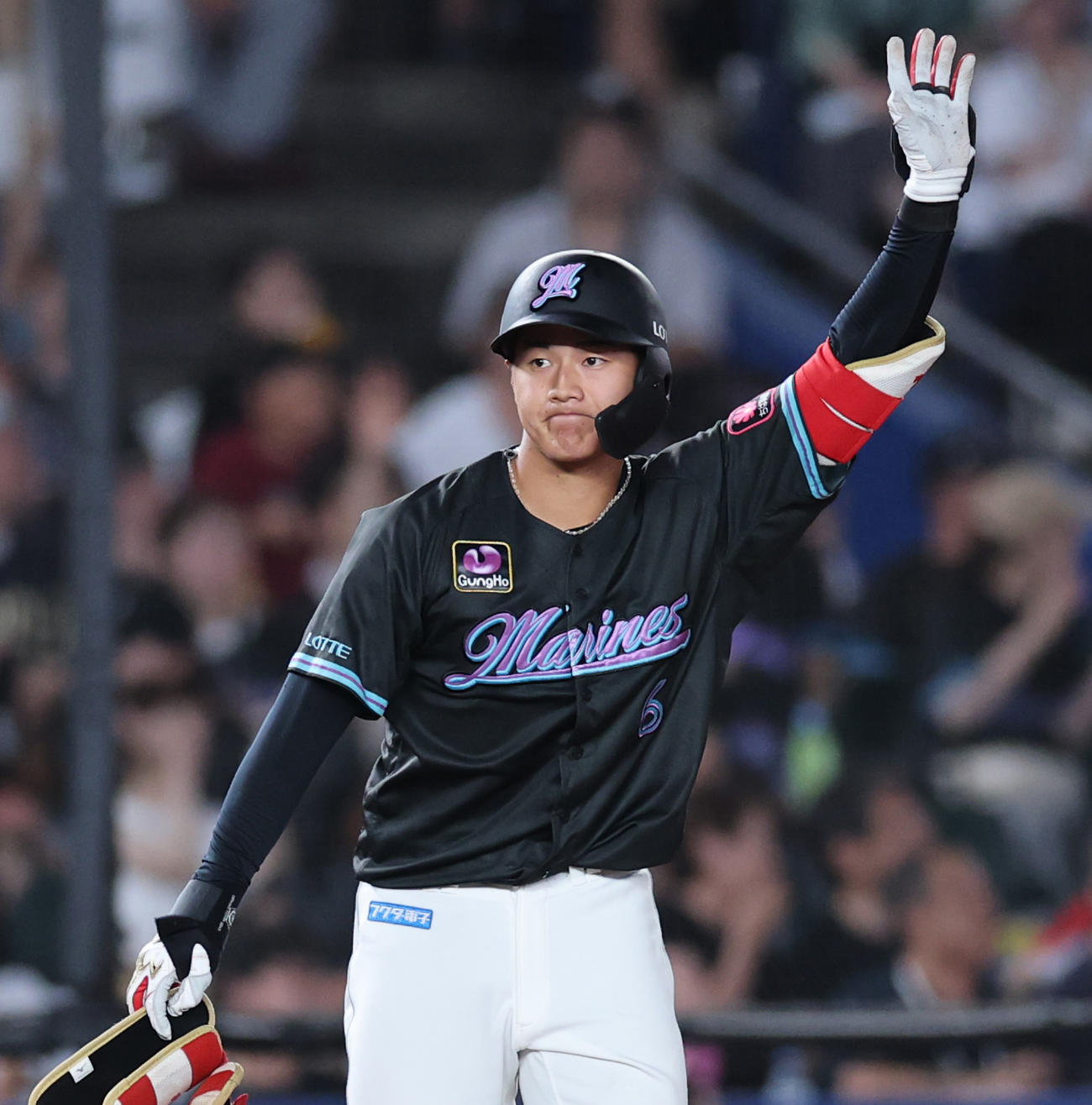 ロッテ西川史礁（2025年7月20日撮影）
