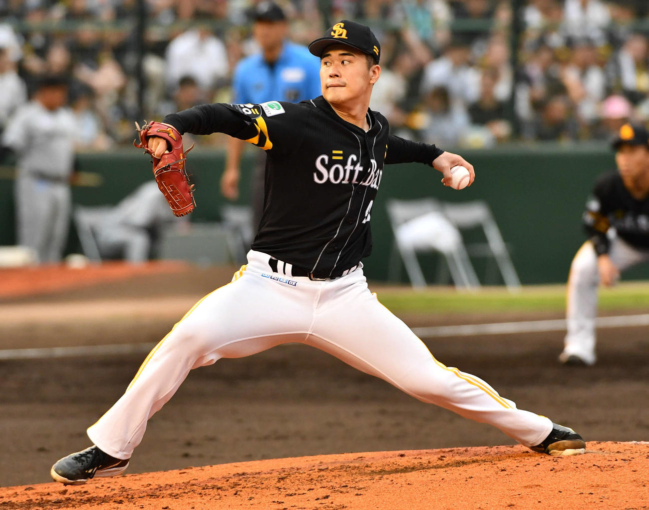 ソフトバンク松本晴（2025年7月17日撮影）