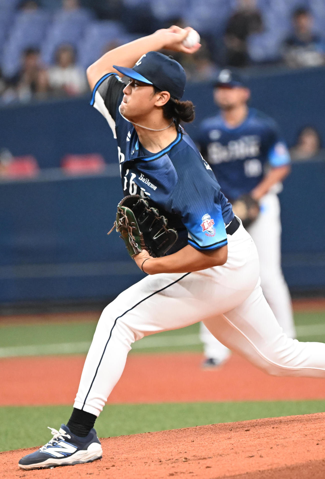 オリックス対西武　先発する西武高橋（撮影・和賀正仁）