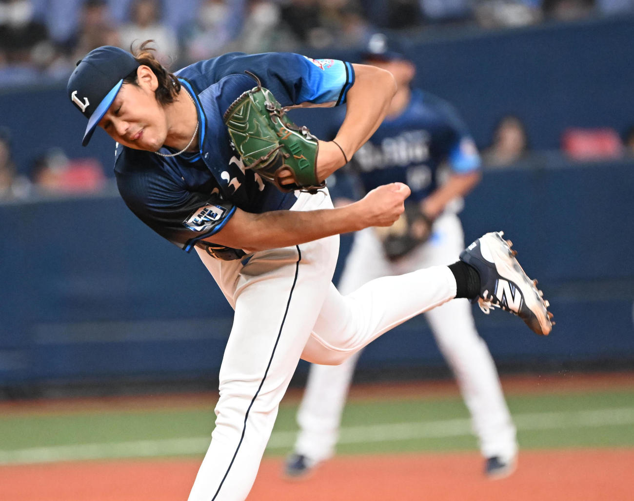 オリックス対西武　先発する西武高橋（撮影・和賀正仁）