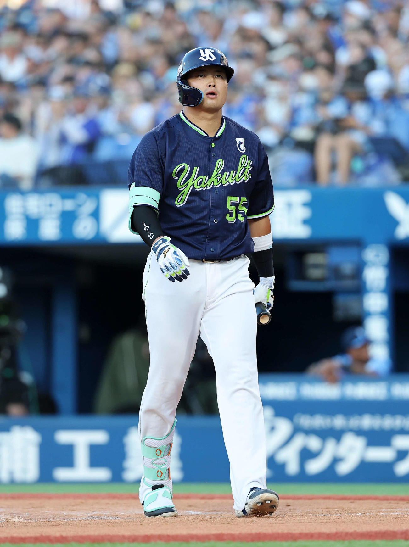 DeNA対ヤクルト　2回表ヤクルト無死、村上は空振り三振に倒れる（撮影・鈴木正人）