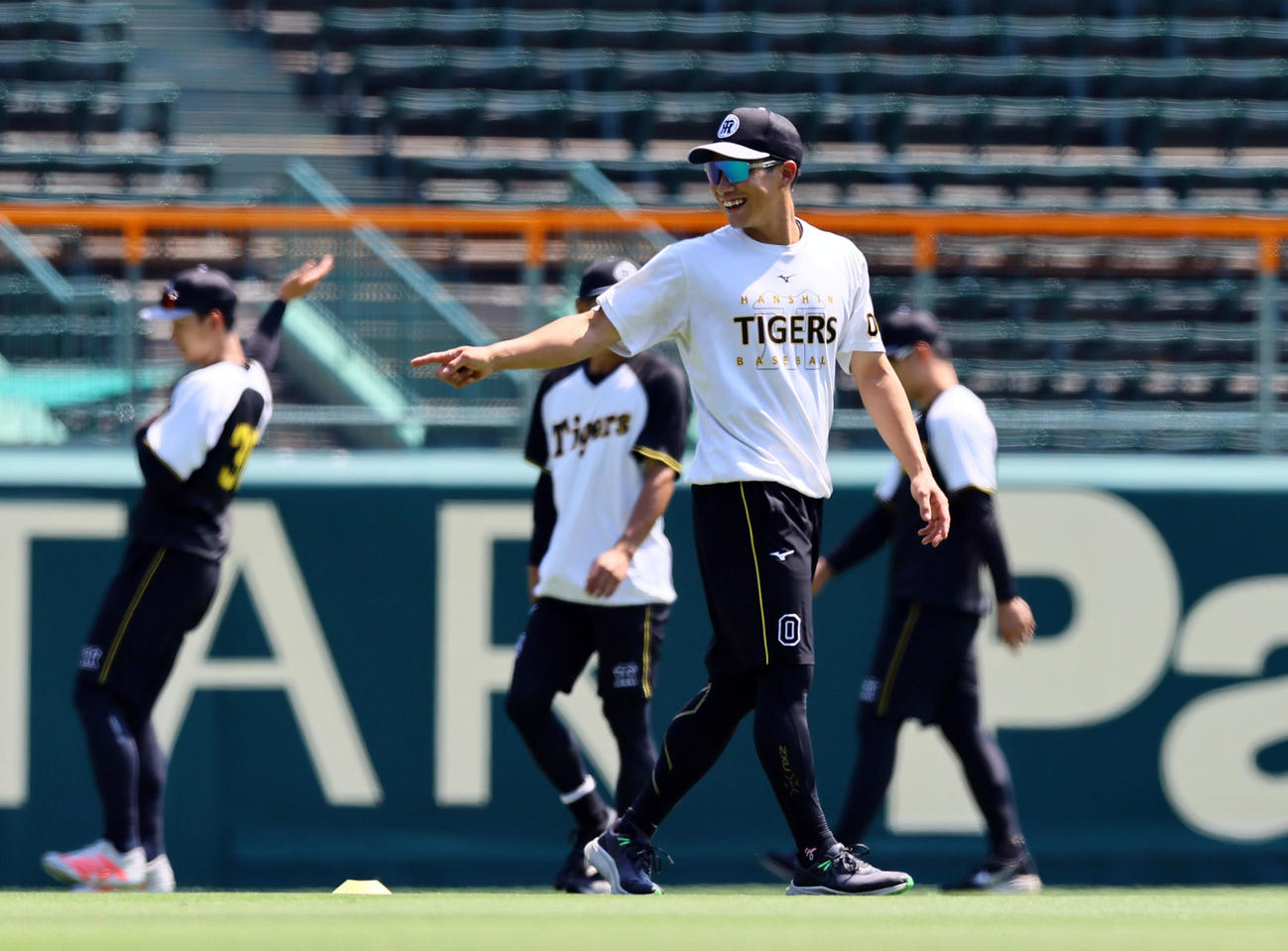阪神対広島　1軍に合流した阪神木浪（撮影・藤尾明華）