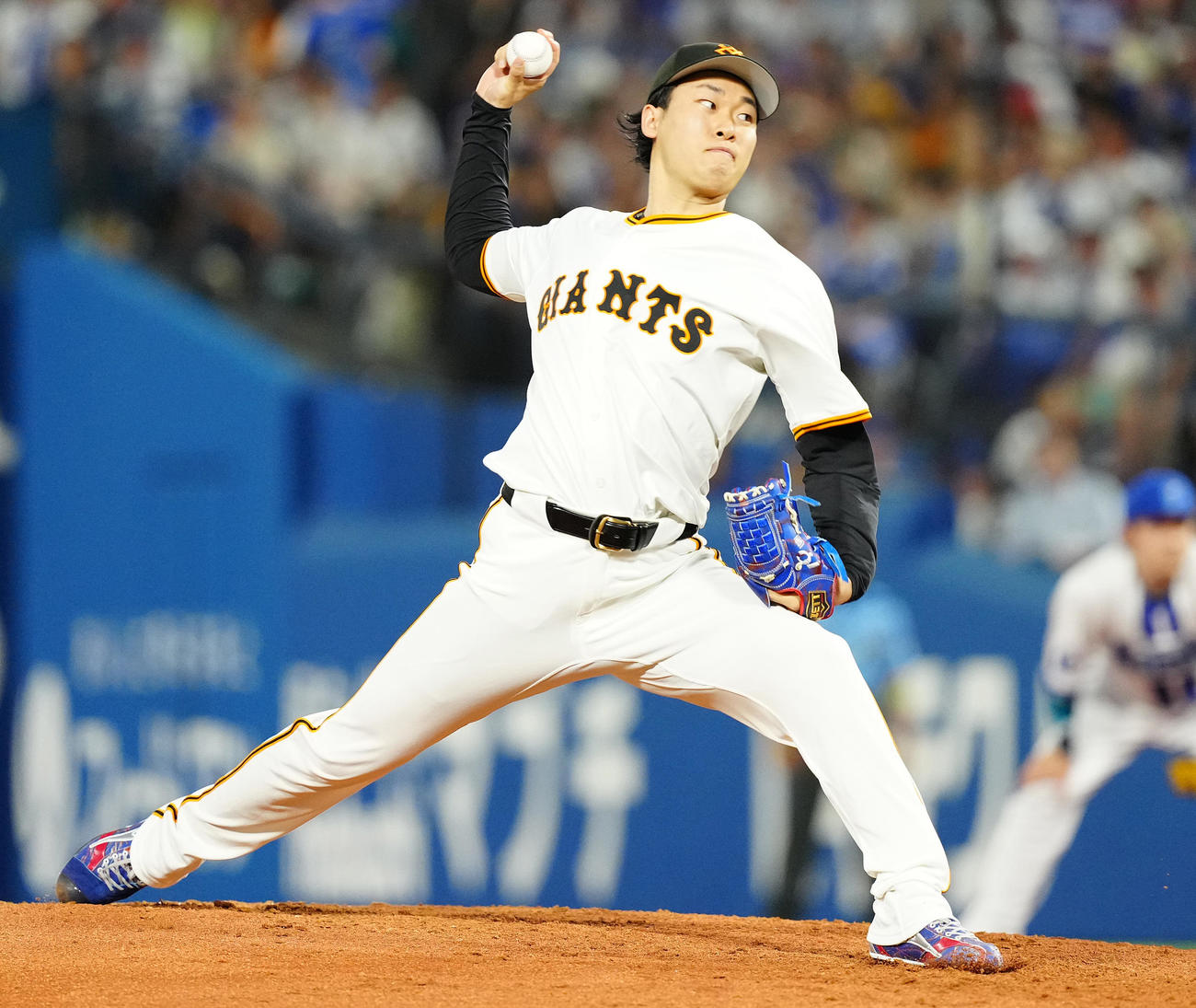 巨人山崎伊織（2025年7月24日撮影）