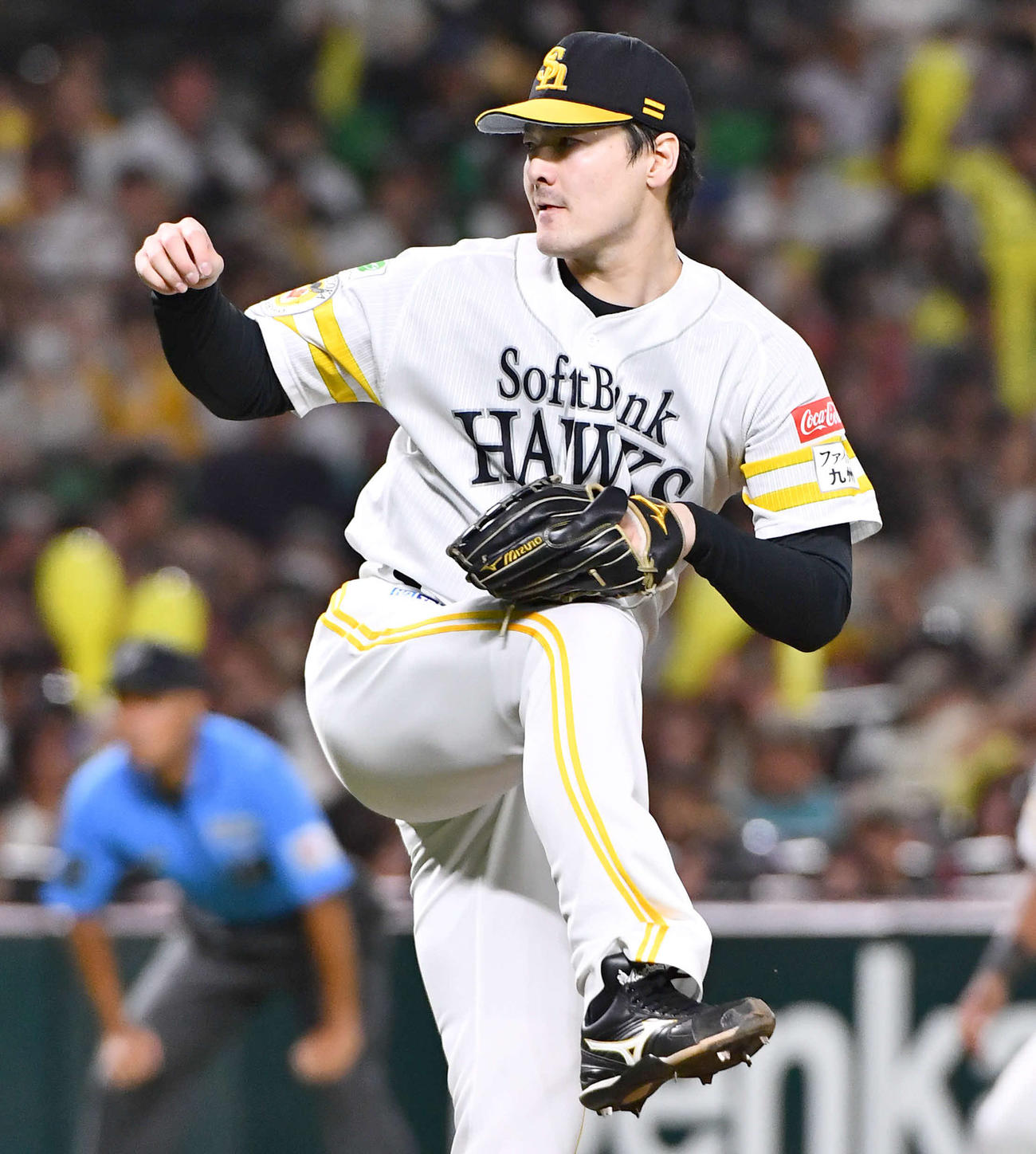 ソフトバンク有原航平（2025年7月15日撮影）