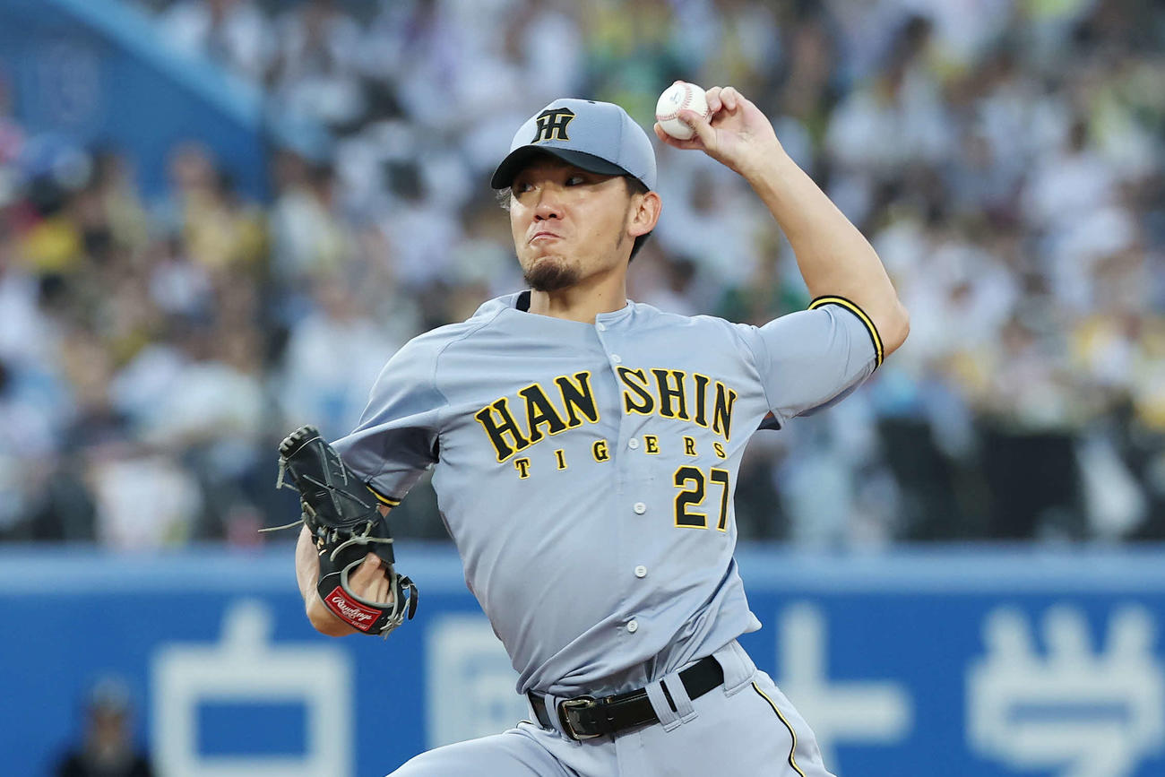 ヤクルト対阪神　阪神先発の伊藤将（撮影・宮地輝）
