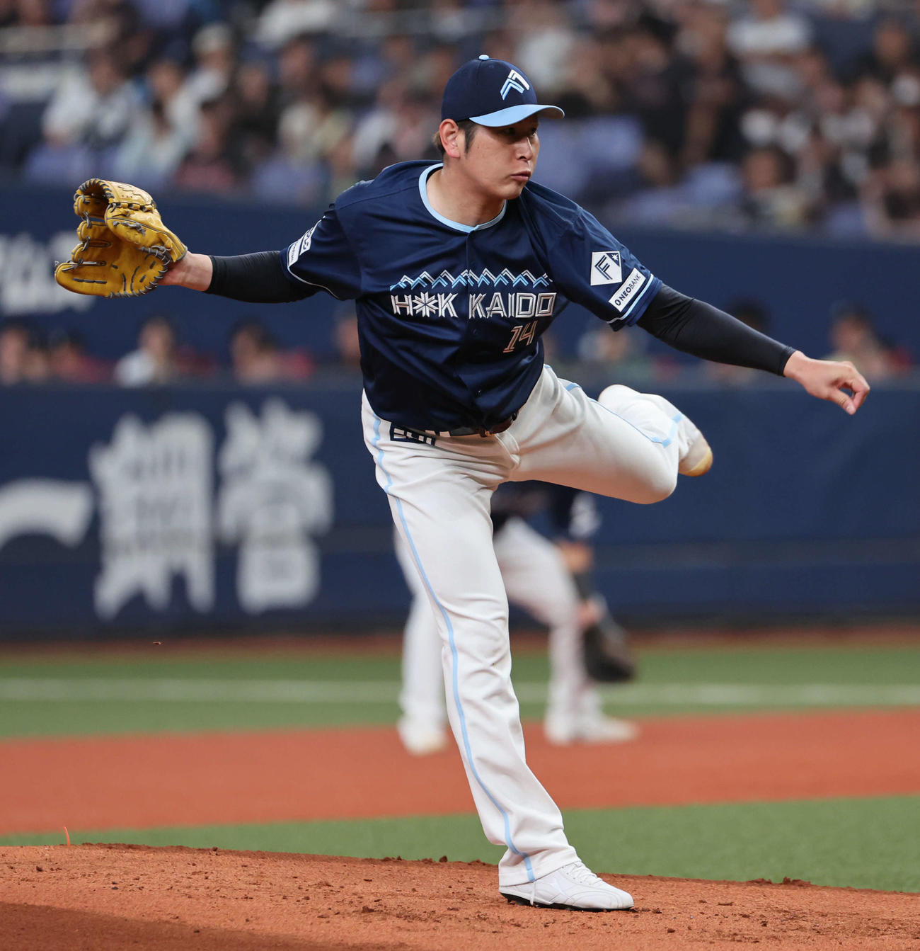 オリックス対日本ハム　日本ハム先発の加藤貴（撮影・西尾就之）
