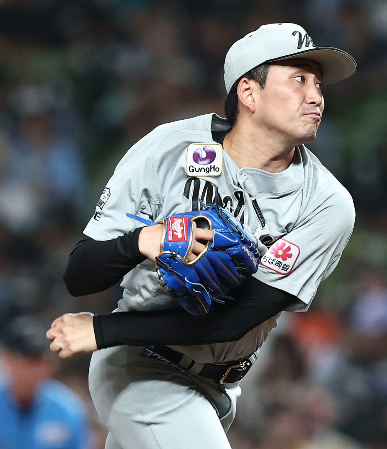 西武対ロッテ　先発登板するロッテ小島（撮影・河田真司）
