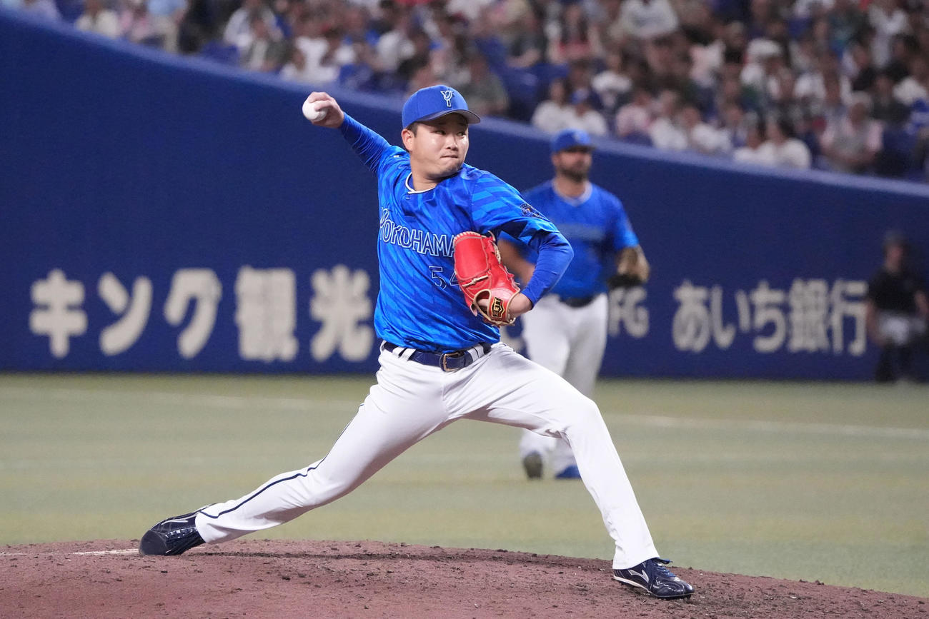 DeNA石田裕太郎（2025年7月19日撮影）