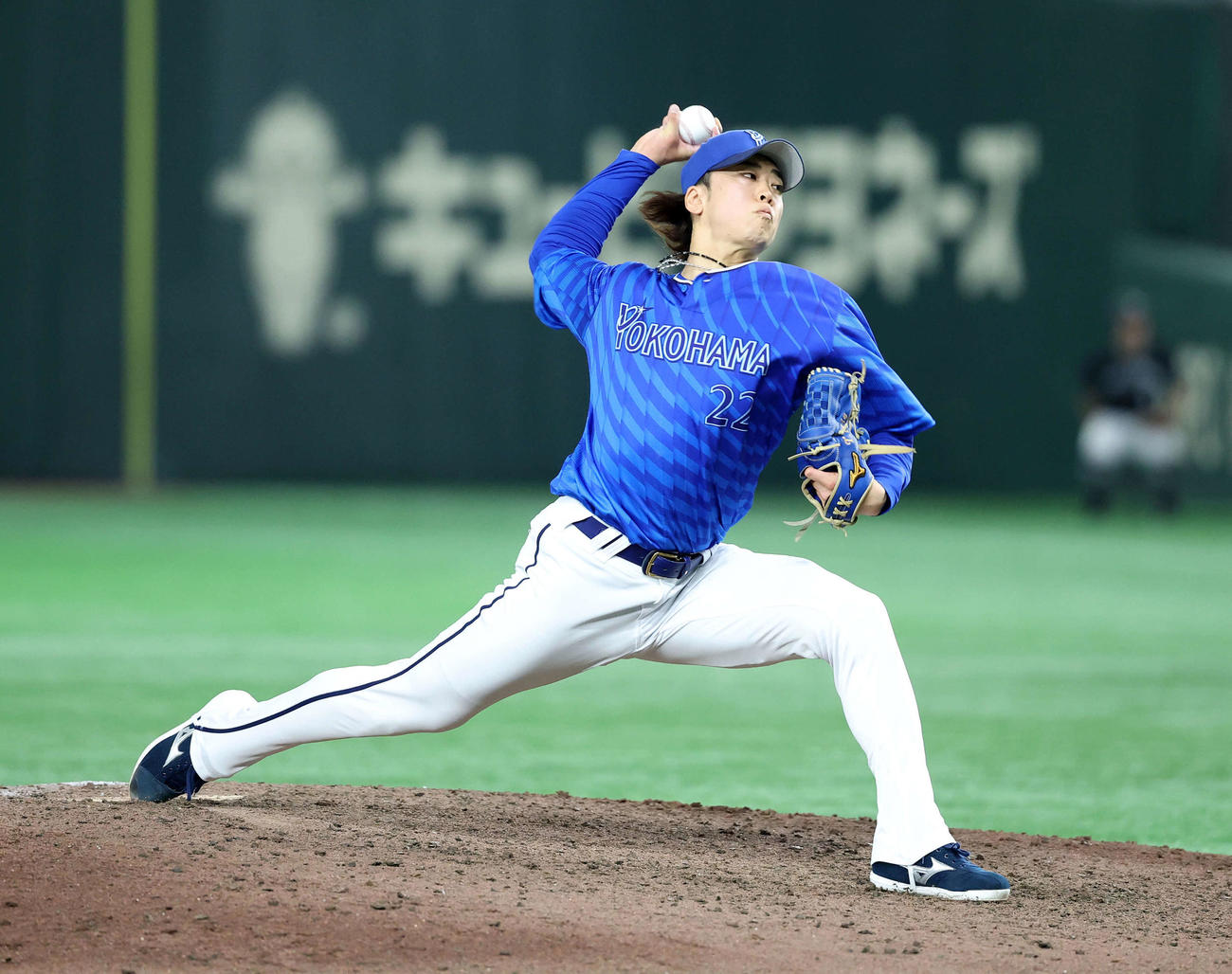 巨人対DeNA　力投するDeNA4番手の入江（撮影・鈴木正人）