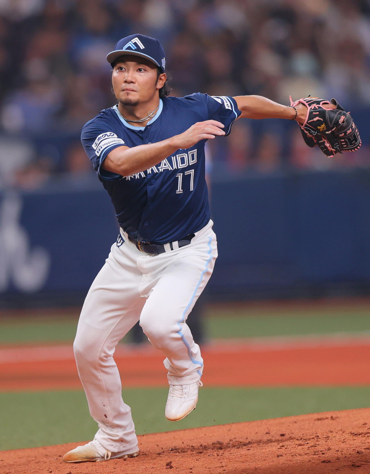 オリックス対日本ハム　日本ハム先発の伊藤（撮影・上山淳一）