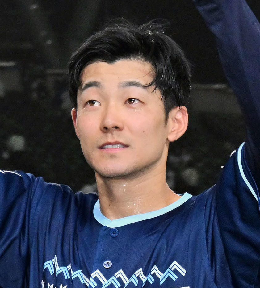 日本ハム石井一成（2025年7月16日撮影）