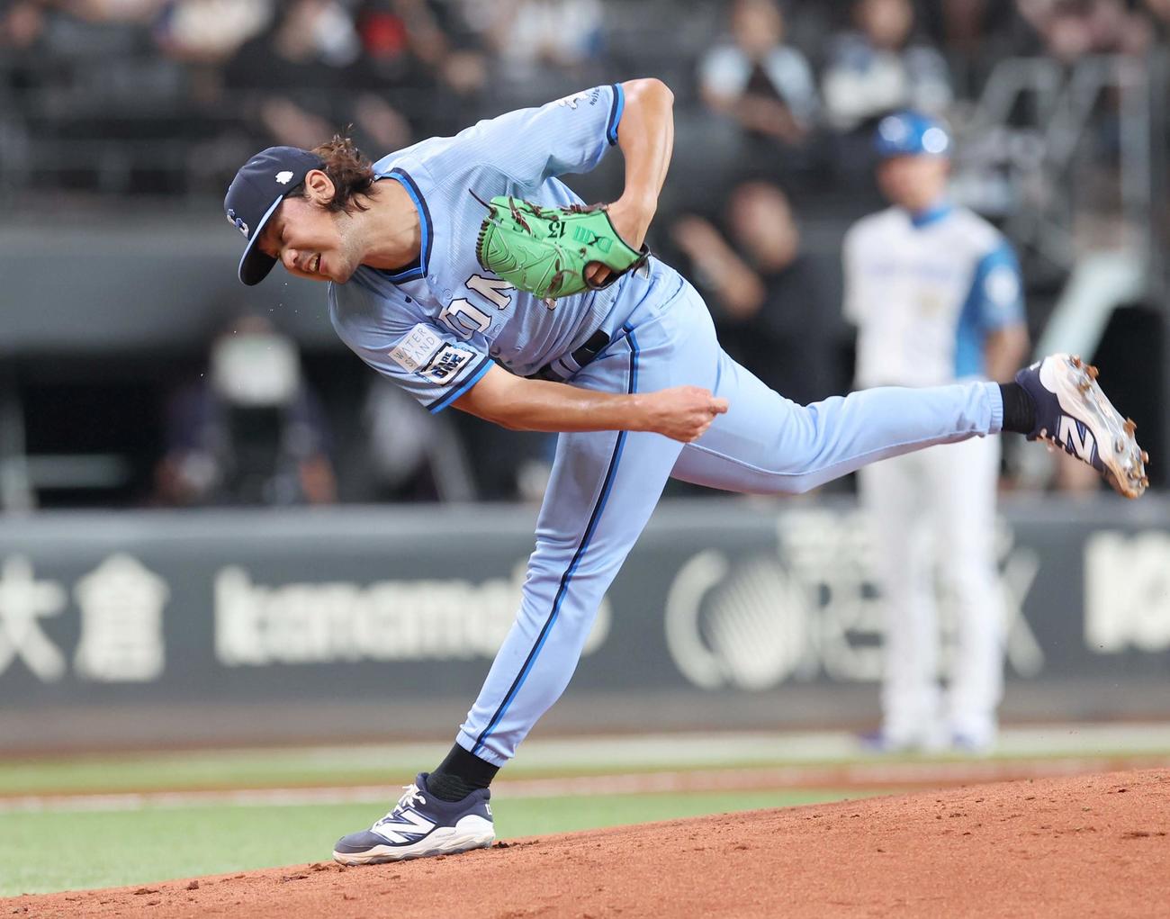 日本ハム対西武　西武先発の高橋（撮影・黒川智章）