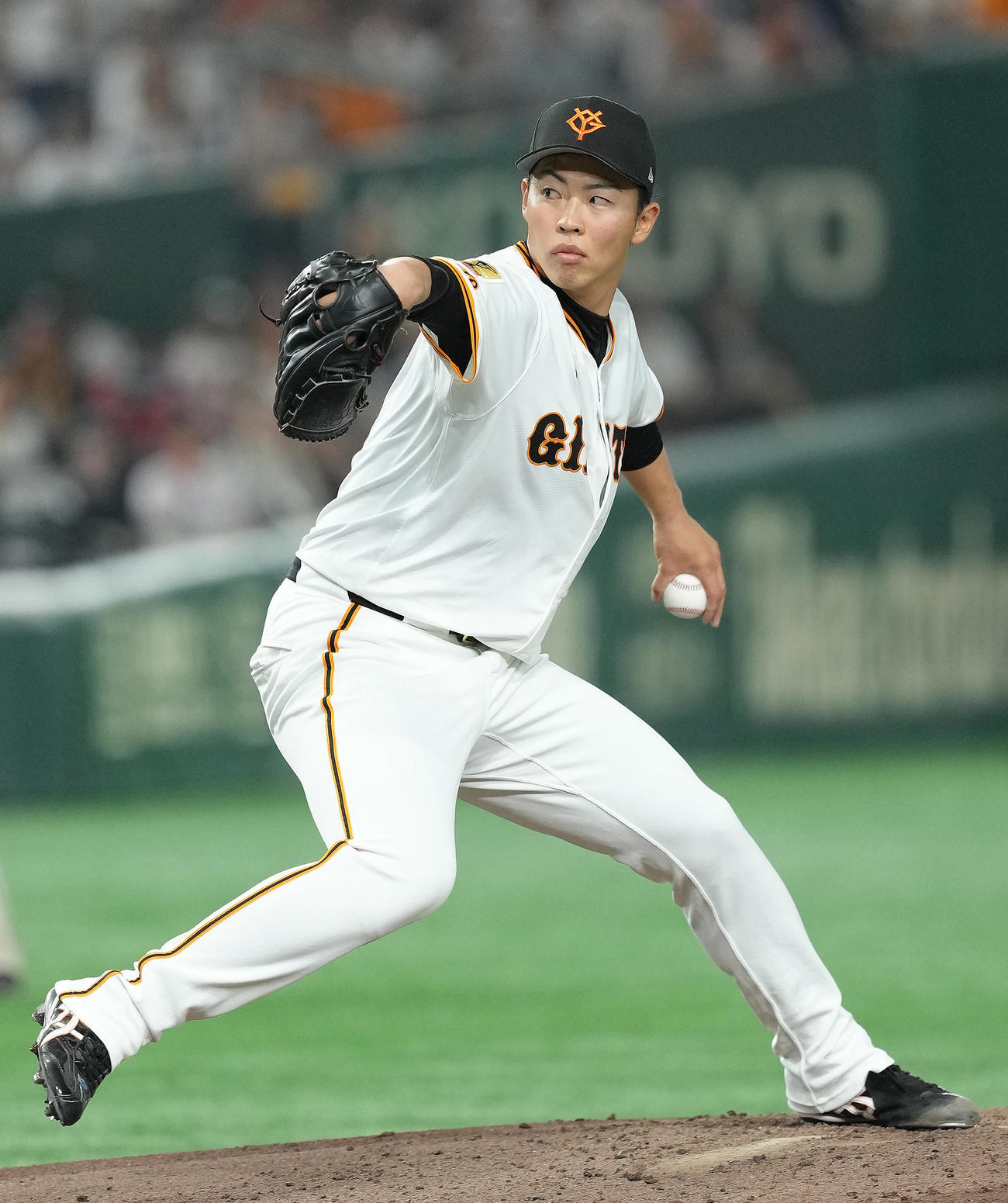 巨人対ヤクルト　巨人先発の森田（撮影・足立雅史）