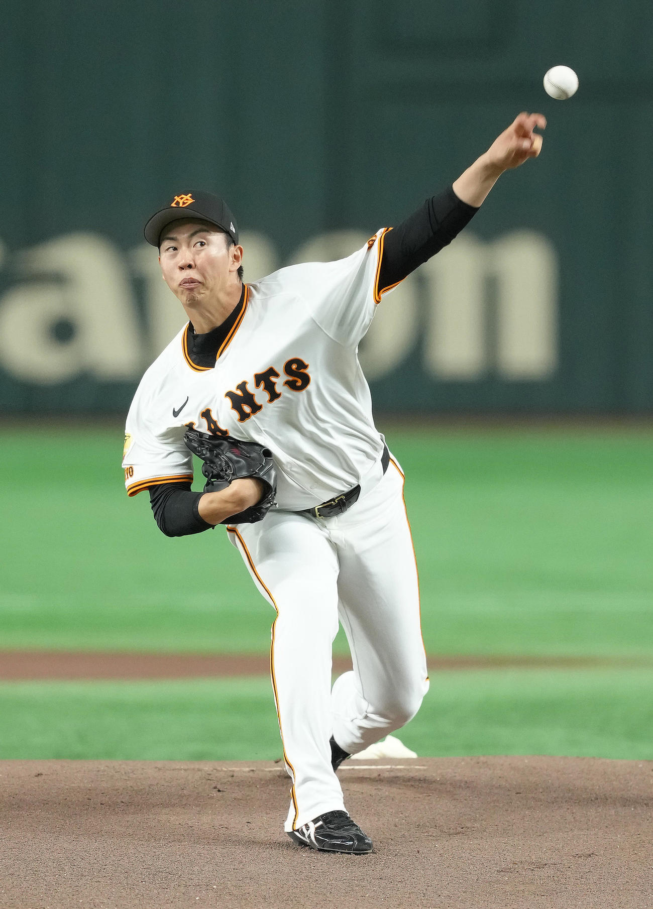 巨人対ヤクルト　巨人先発の森田（撮影・足立雅史）