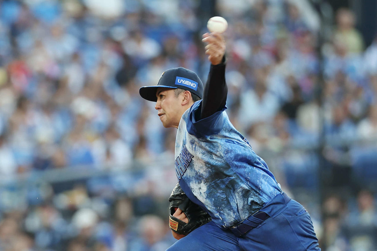 DeNA対広島　DeNA先発の東（撮影・宮地輝）