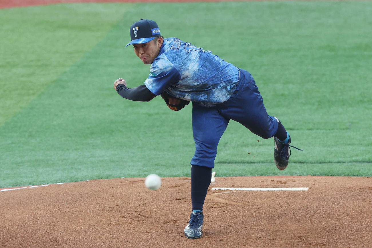 DeNA対広島　DeNA先発の東（撮影・宮地輝）