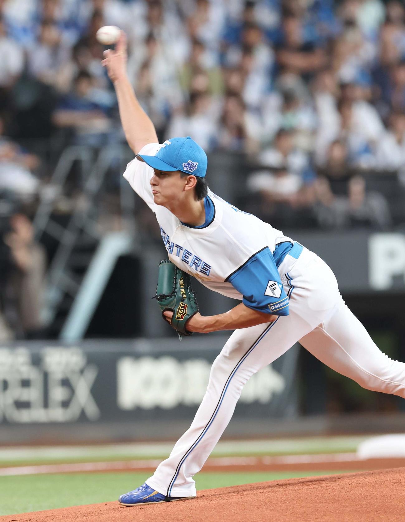 日本ハム対西武　日本ハム先発の達（撮影・黒川智章）