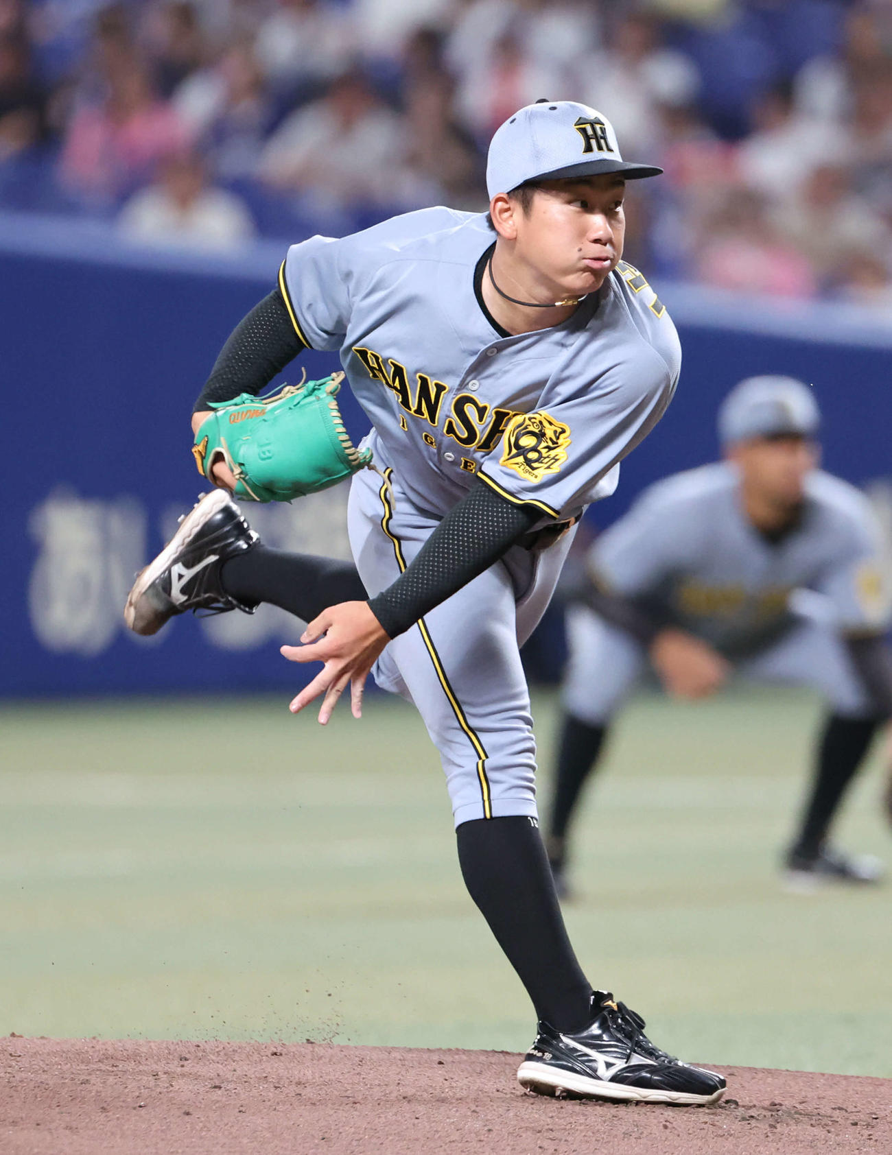中日対阪神　阪神先発の伊原（撮影・西尾就之）
